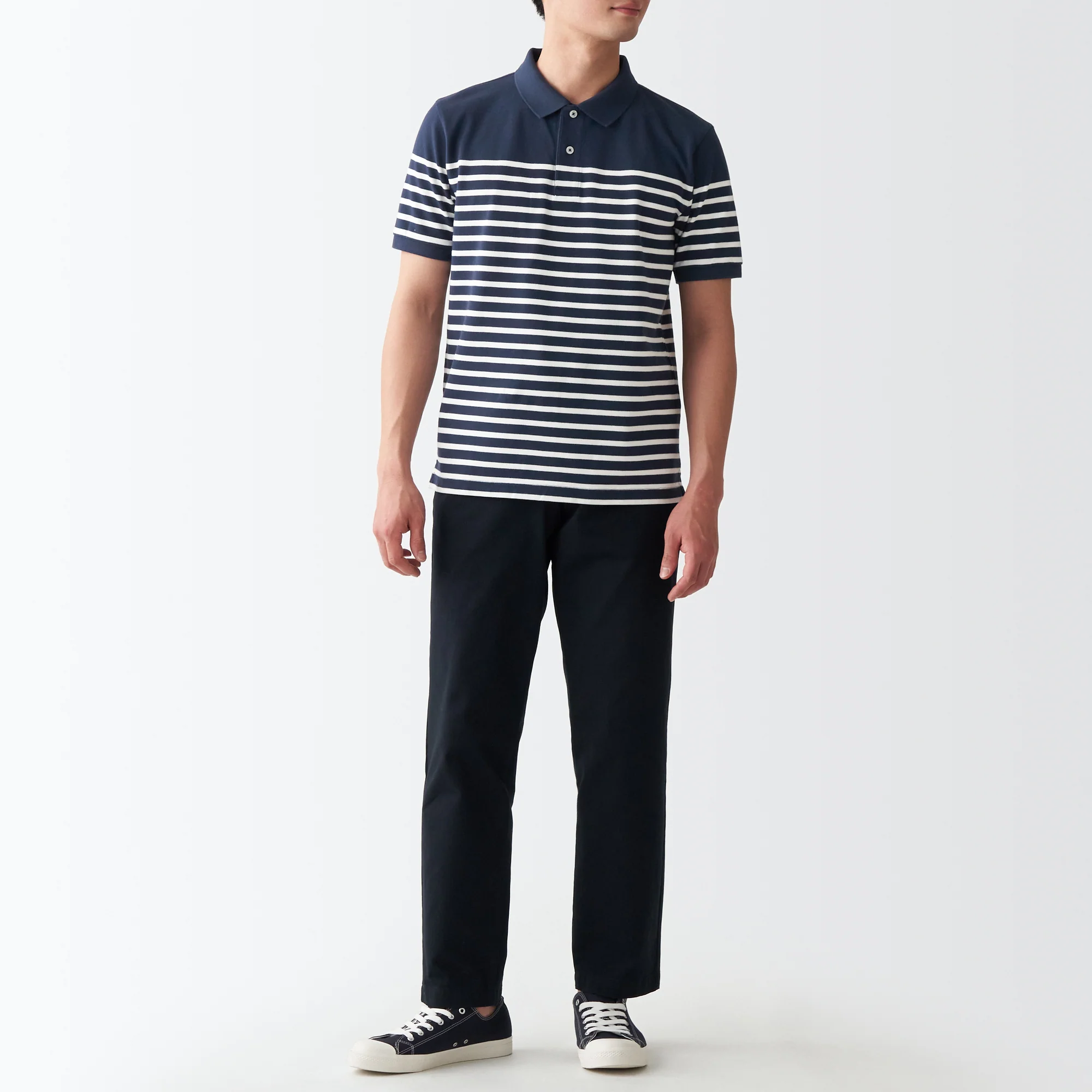 Men's Washed Pique Polo Shirt - Image 7