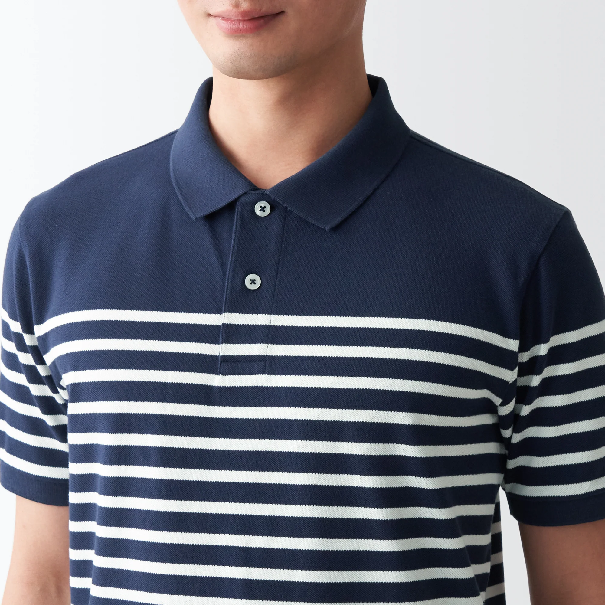 Men's Washed Pique Polo Shirt - Image 8