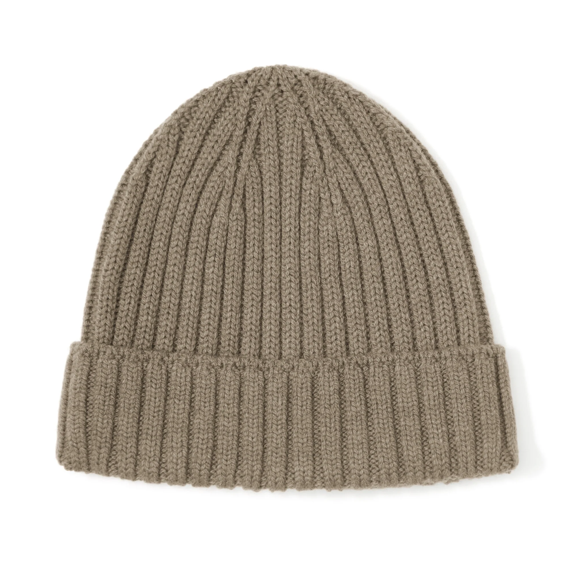 Merino Wool Ribbed Beanie - Image 2