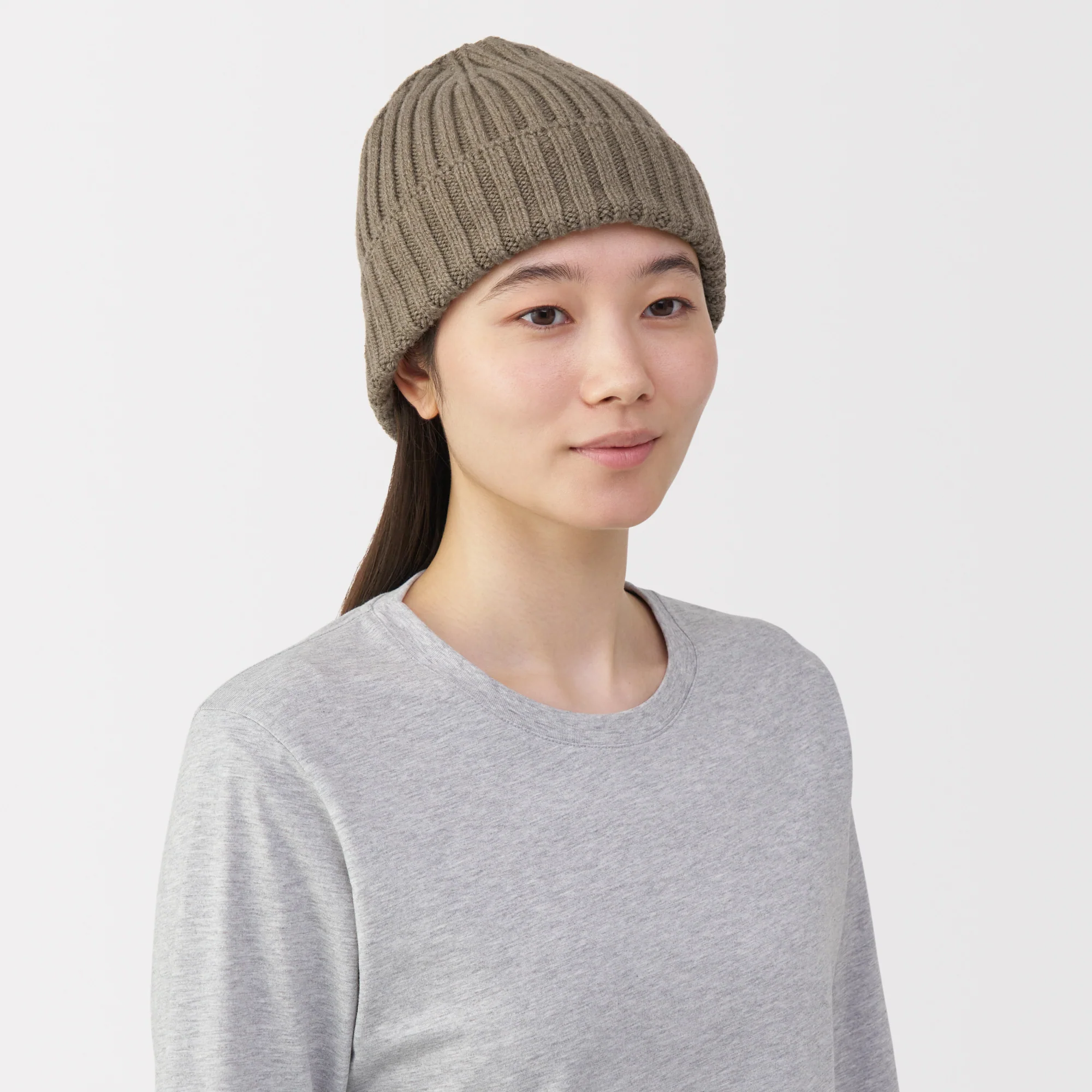 Merino Wool Ribbed Beanie - Image 5