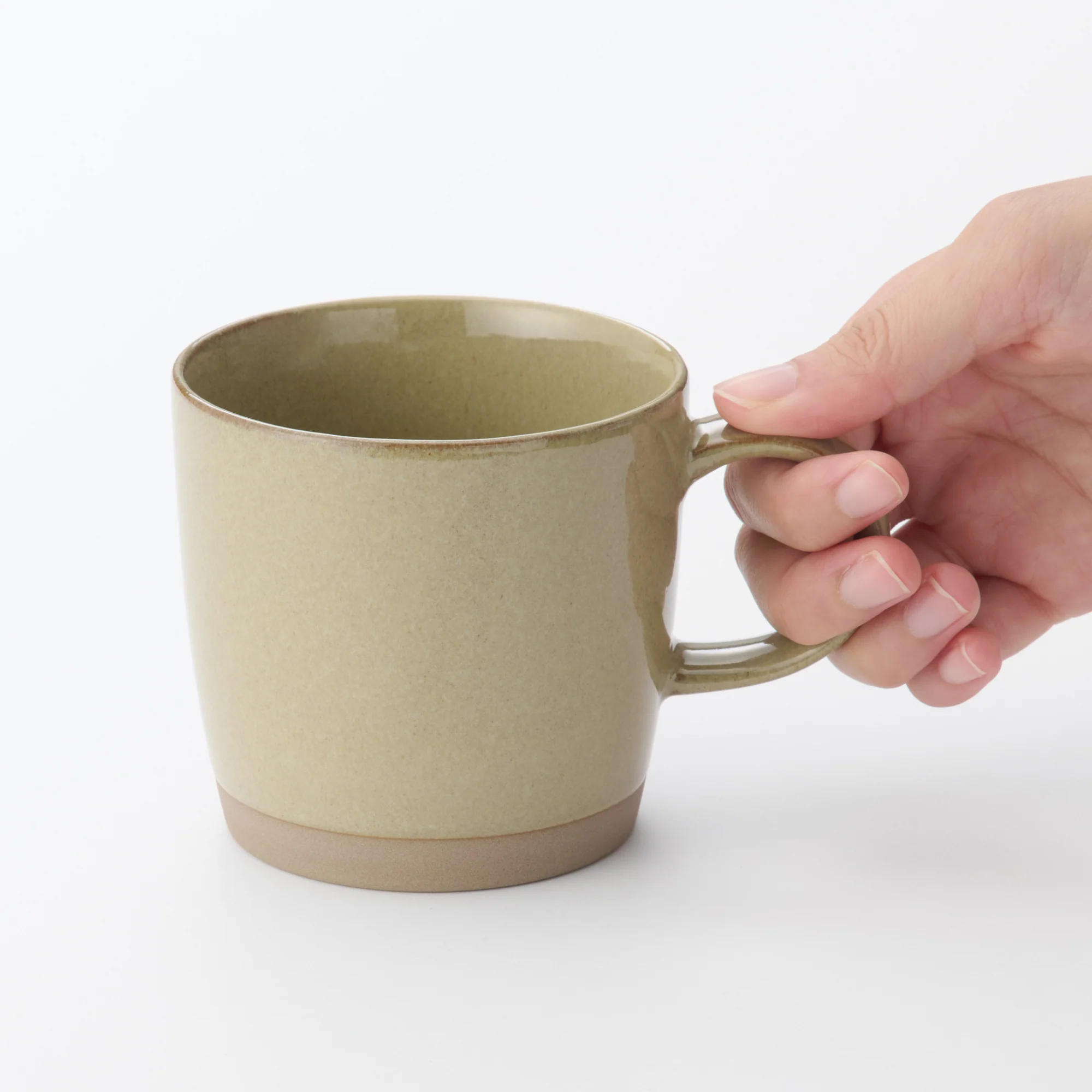 Mino Ware Coffee Cup - Dark Beige - Image 2