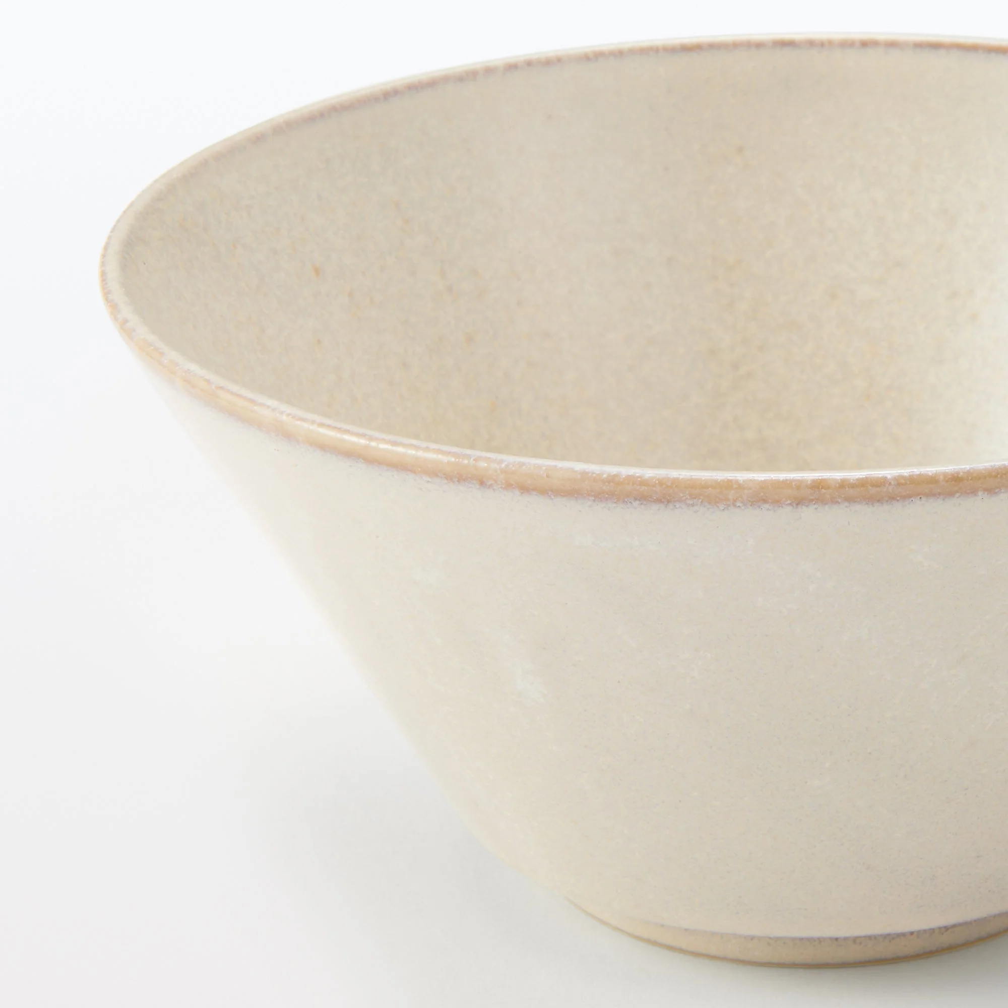Mino Ware Noodle Bowl - White Glaze - Image 6