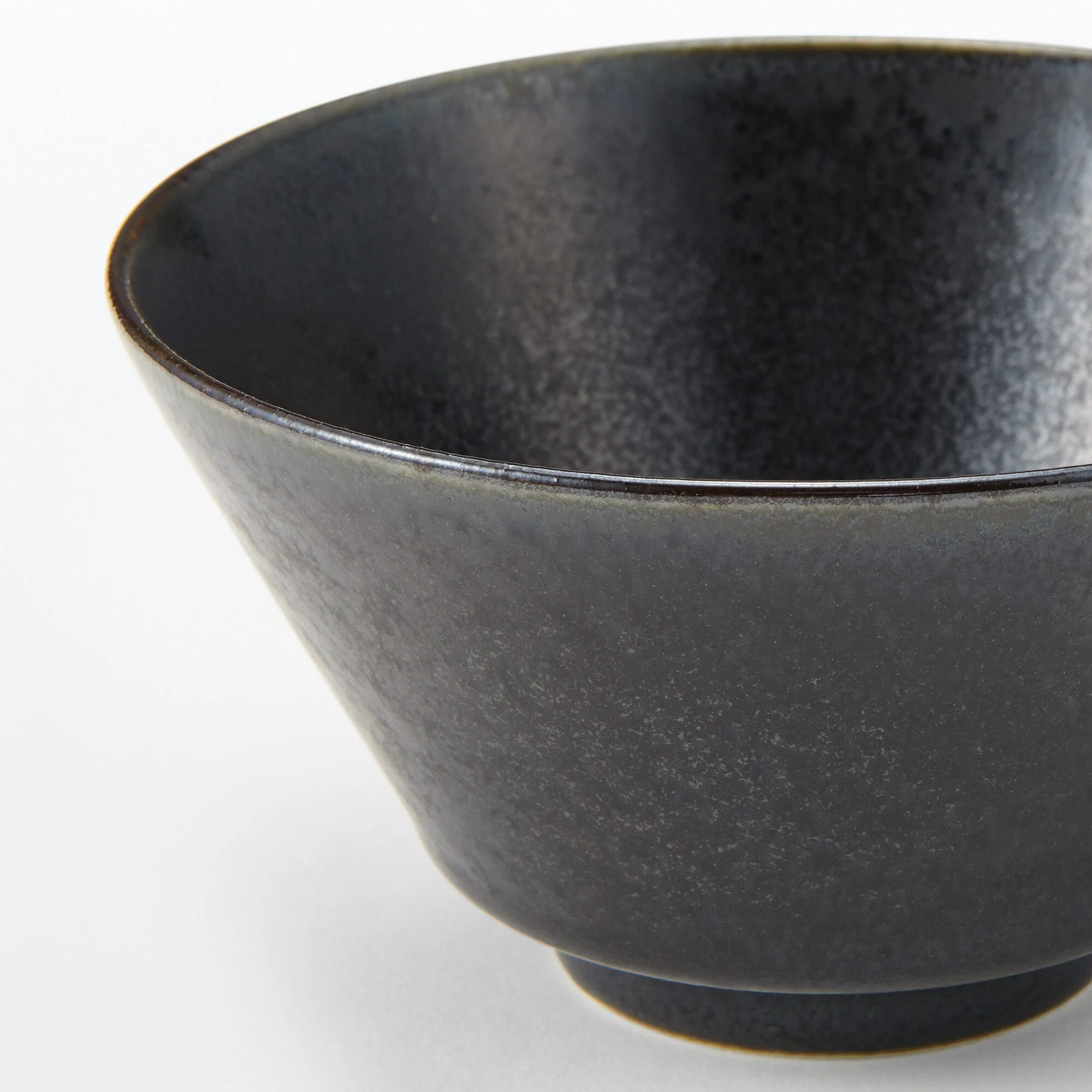 Mino Ware Rice Bowl - Black - Image 6
