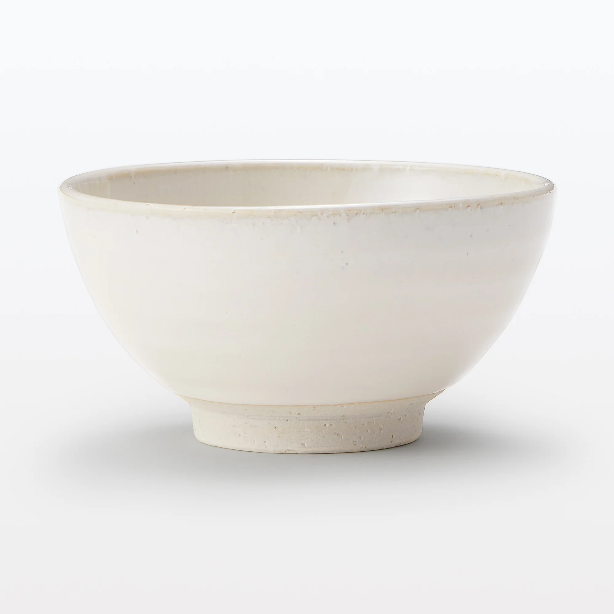 Mino Ware Round Large Rice Bowl - White Glaze - Image 3