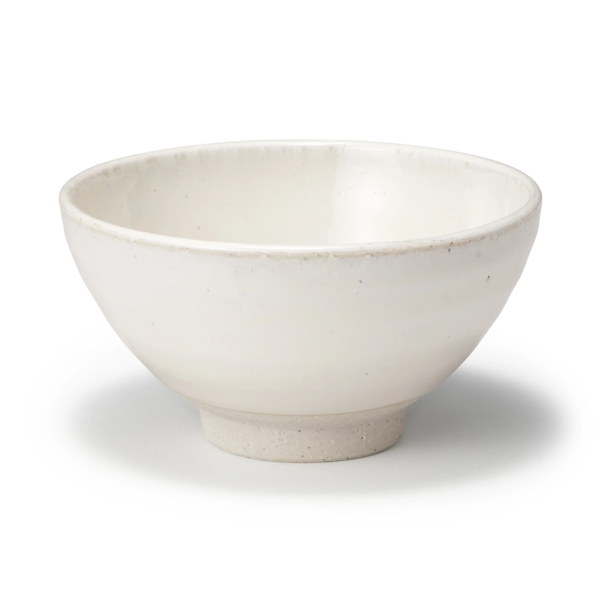 Mino Ware Round Small Rice Bowl - White Glaze