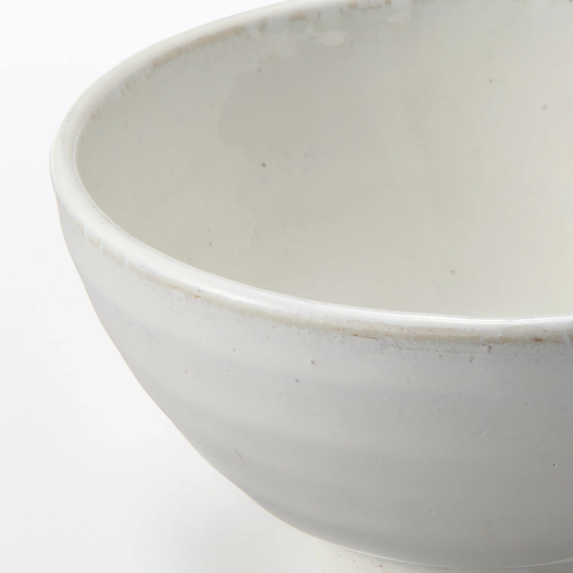 Mino Ware Round Small Rice Bowl - White Glaze - Image 6
