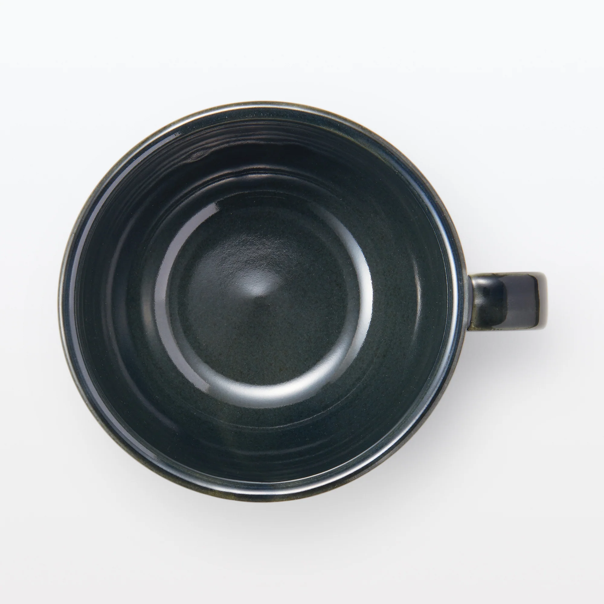 Mino Ware Soup Cup - Dark Green - Image 4