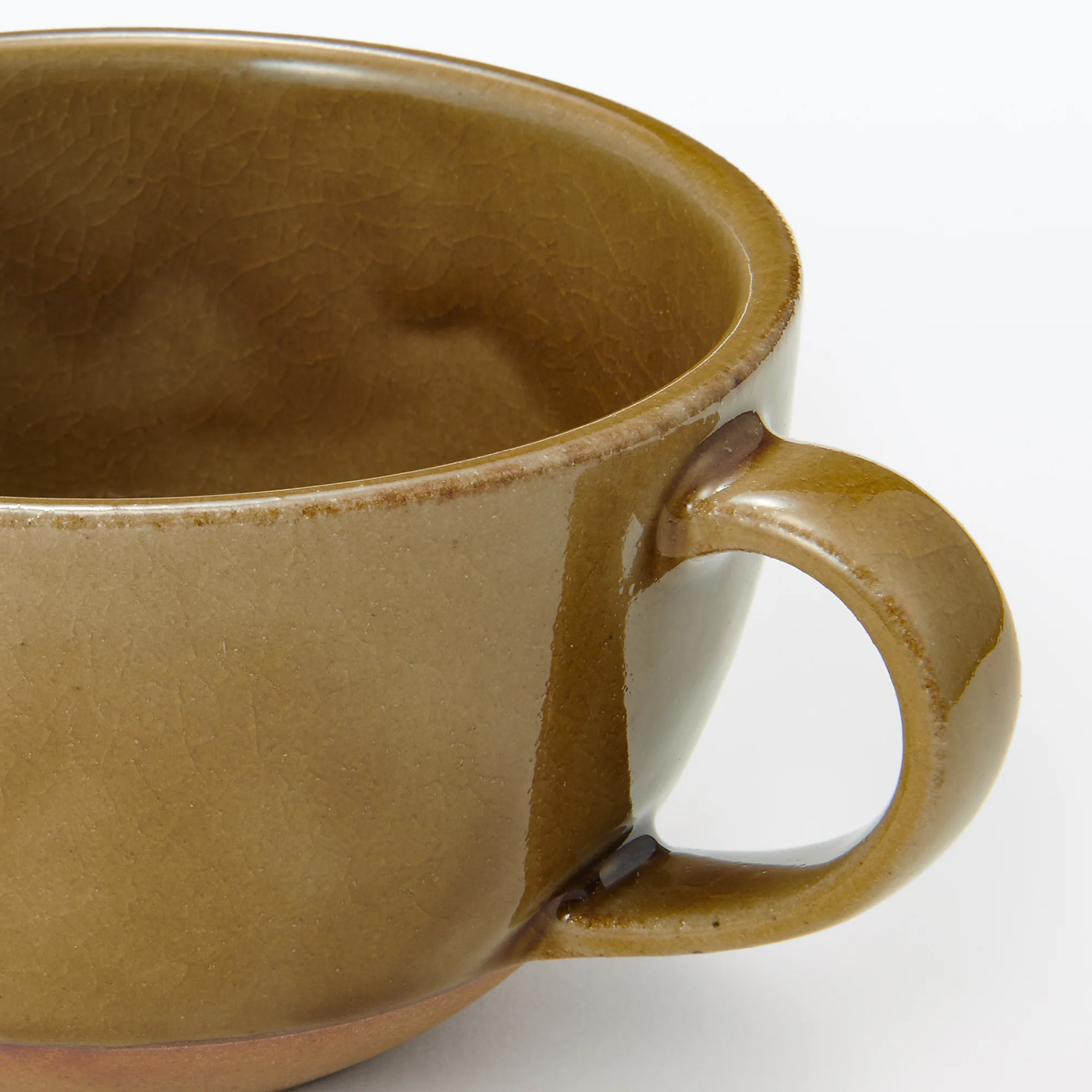 Mino Ware Soup Cup - Dark Yellow - Image 6