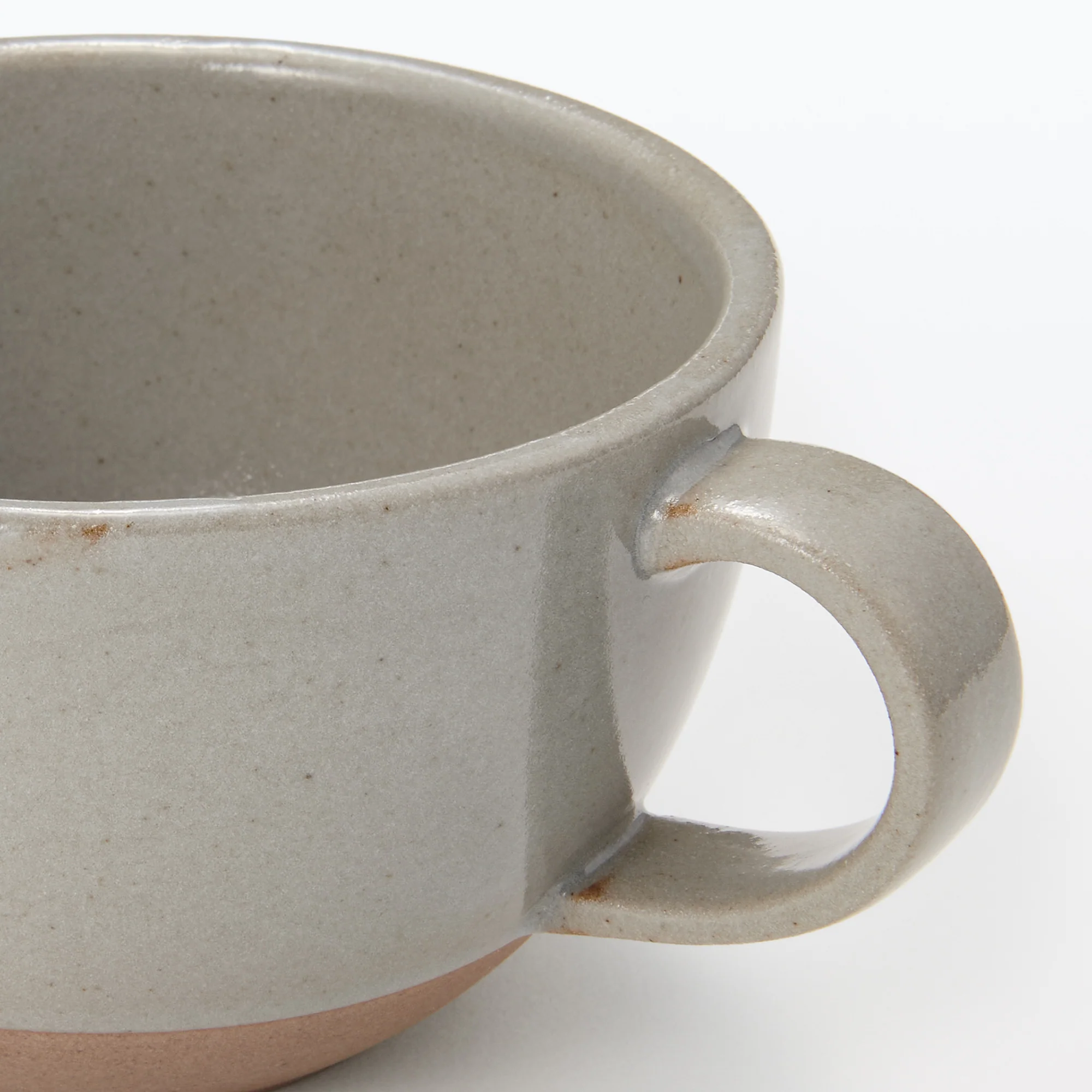 Mino Ware Soup Cup - Light Gray - Image 6