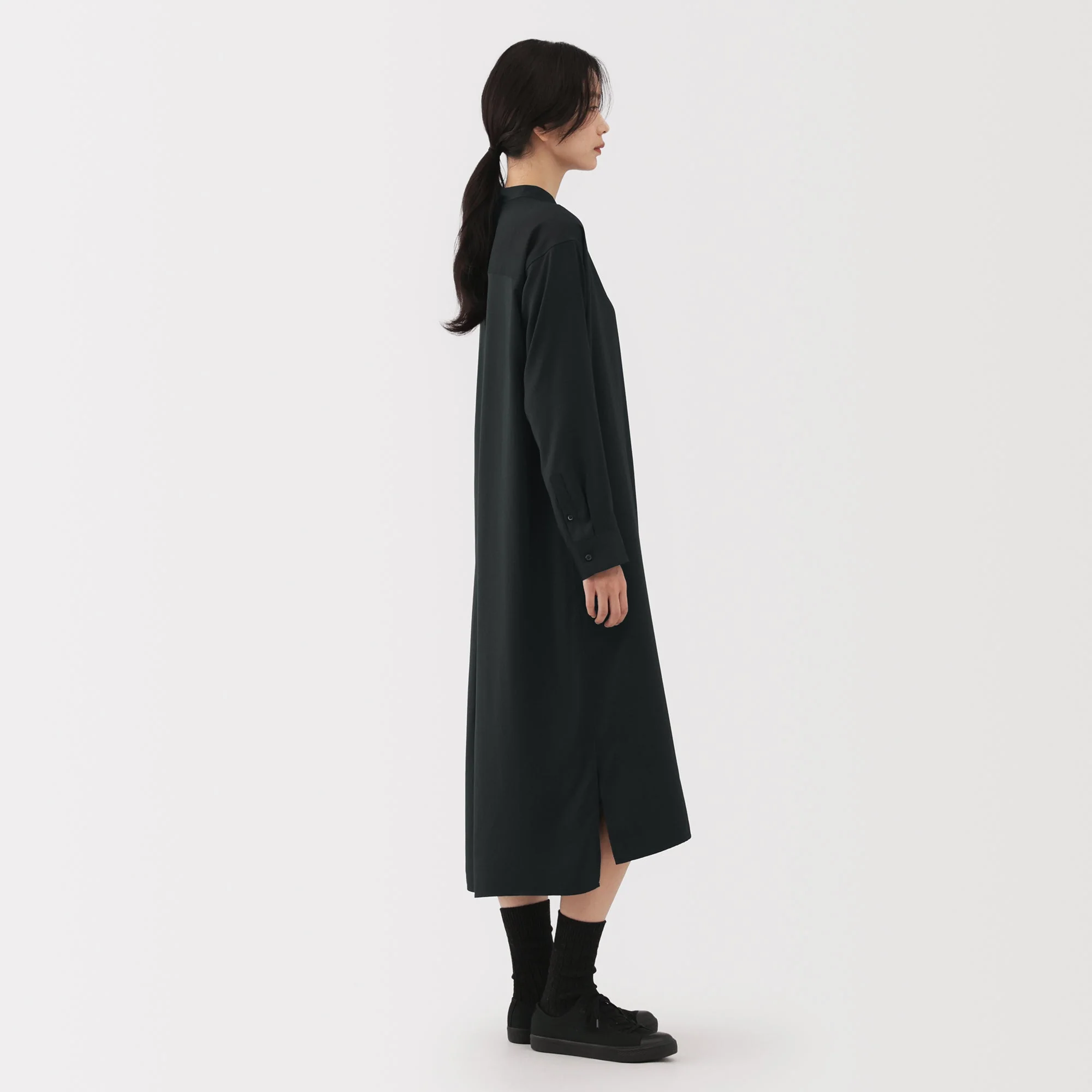 Labo Modal Blend Relaxed Shirt Dress - Image 5