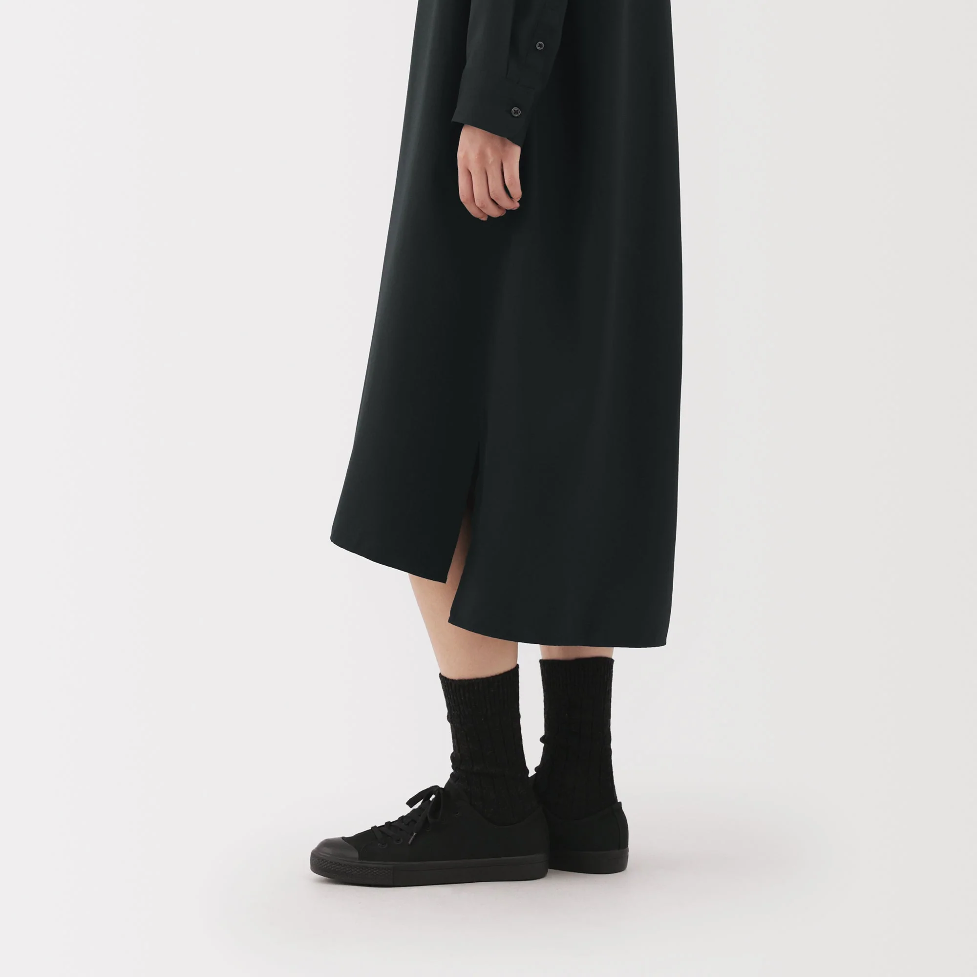 Labo Modal Blend Relaxed Shirt Dress - Image 8