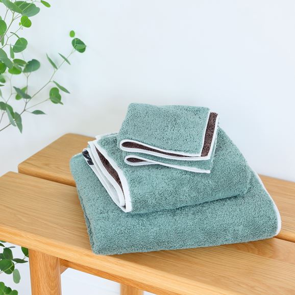 MUJI IDÉE Repos Hand Towel - Sage Green - Image 7