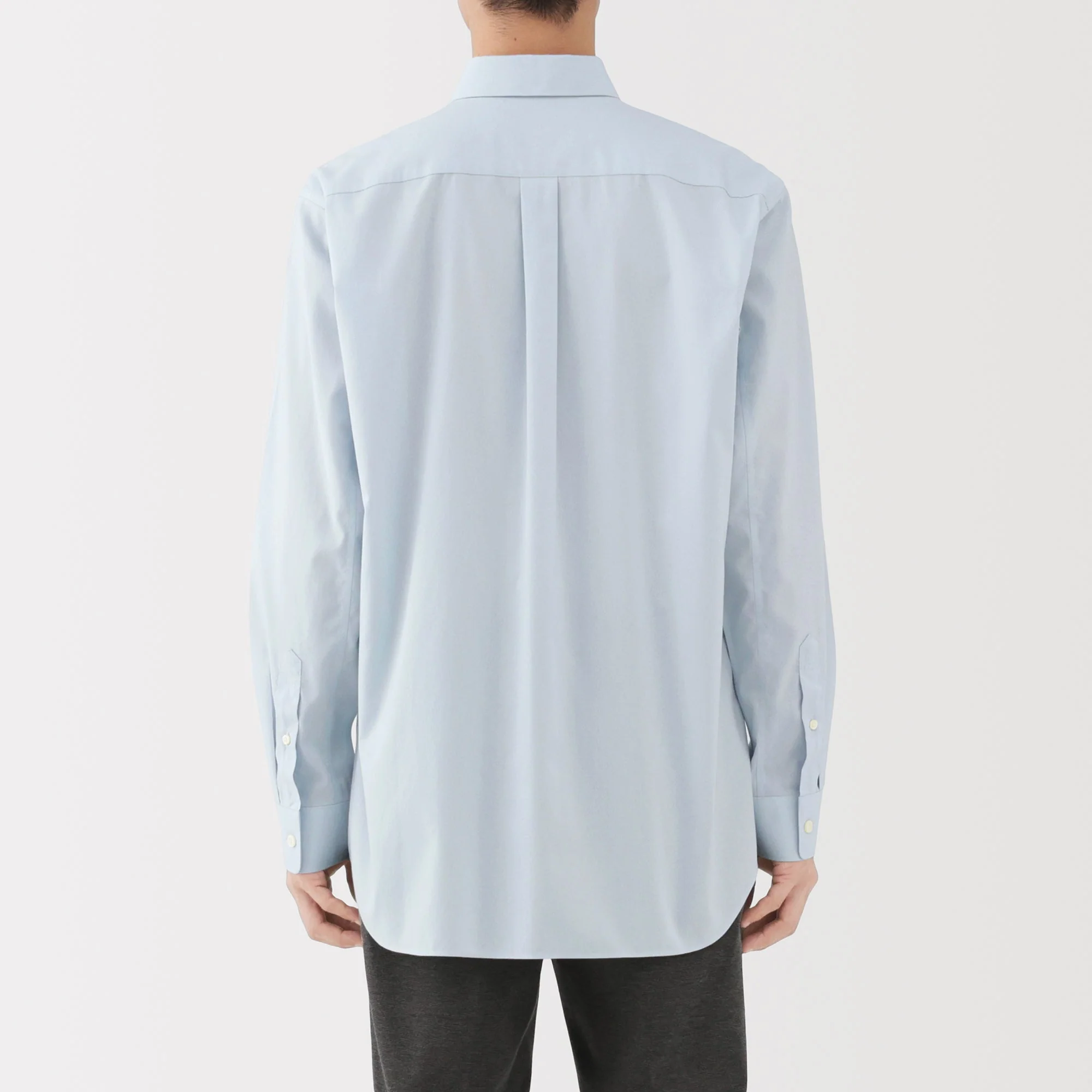 Cotton Semi-Spread Collar Shirt - Image 15