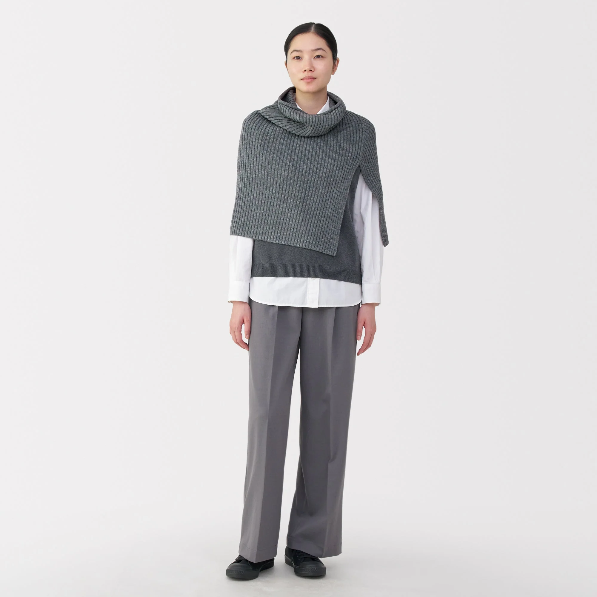 Non-Itchy Merino Wool Poncho - Image 4