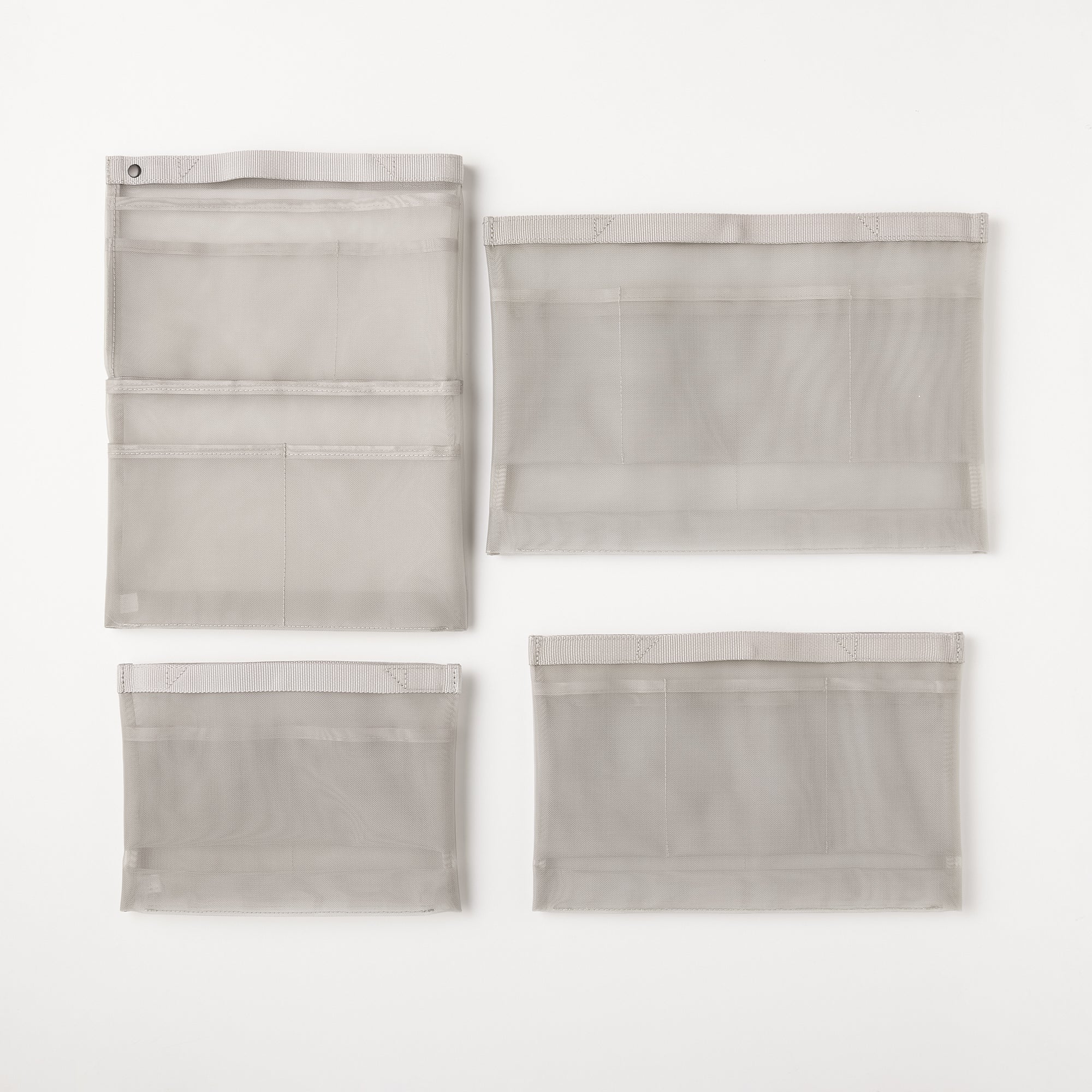 Nylon Mesh Bag Organizer A5 - Gray - Image 4