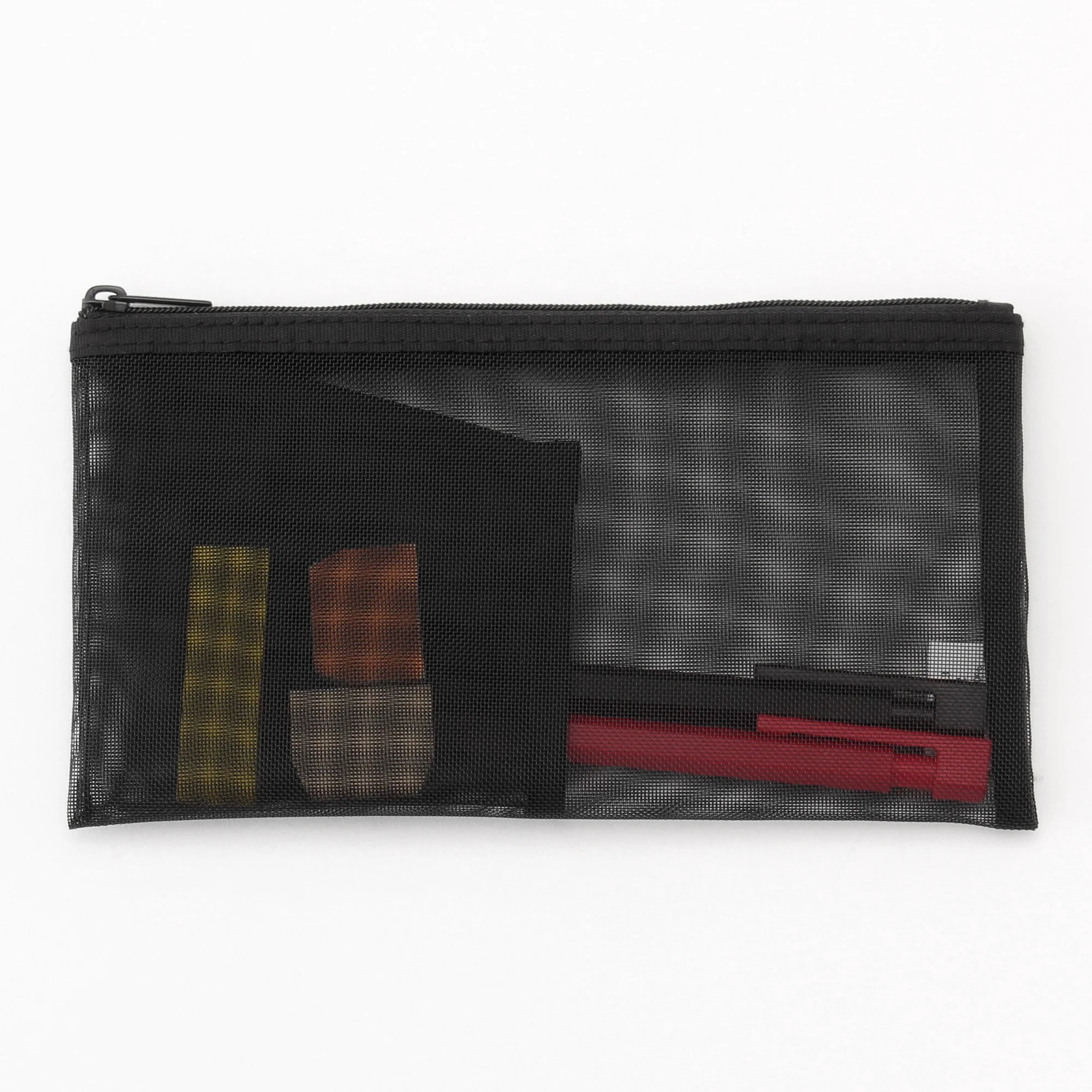 Nylon Mesh Pen Case with Pocket - Image 2