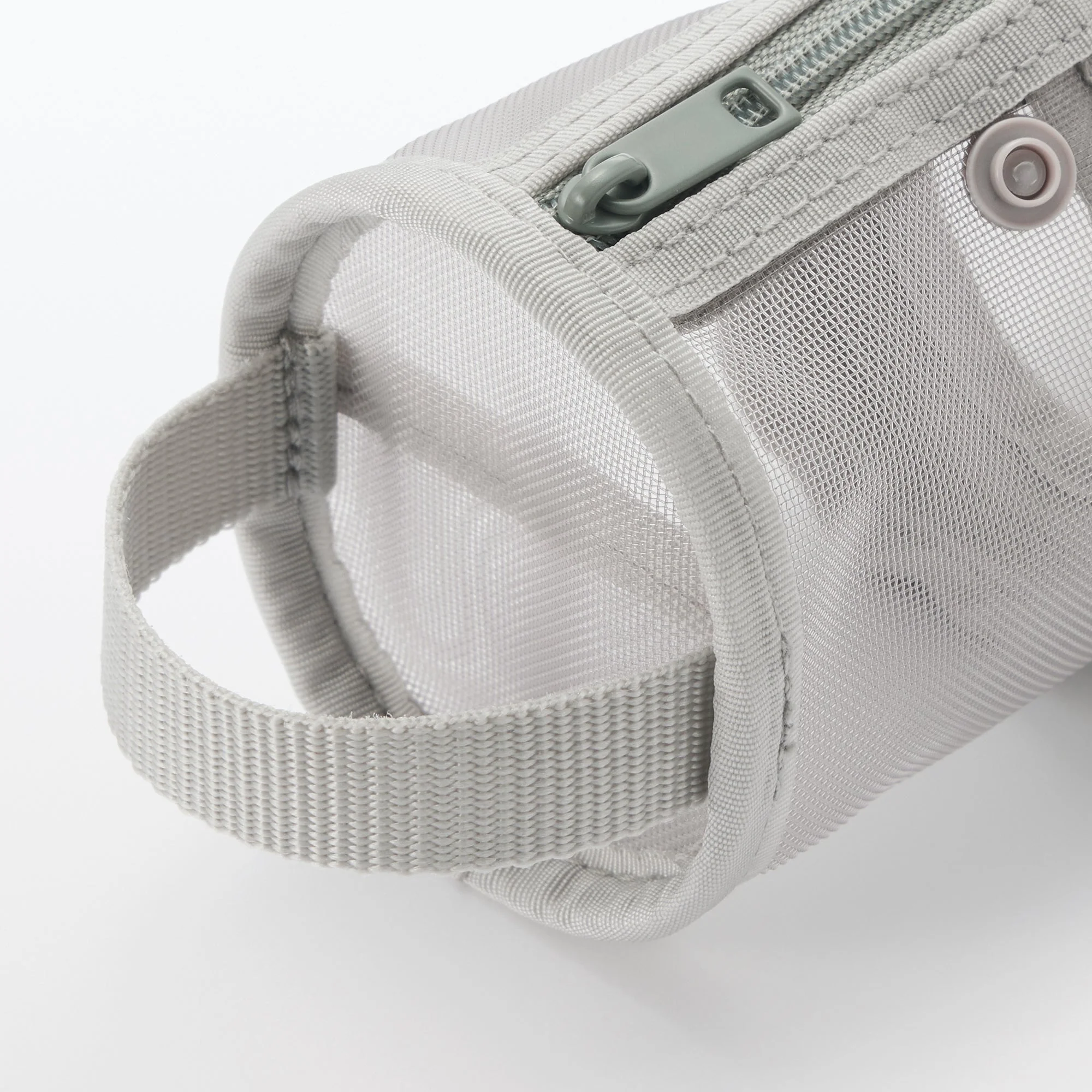 Nylon Mesh Vertical/Horizontal Pen Case Thin - Gray - Image 4