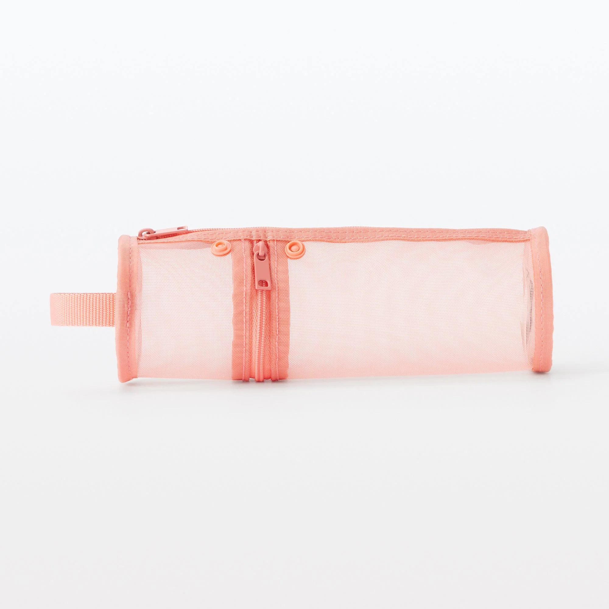 Nylon Mesh Vertical/Horizontal Pen Case Thin - Pink - Image 3