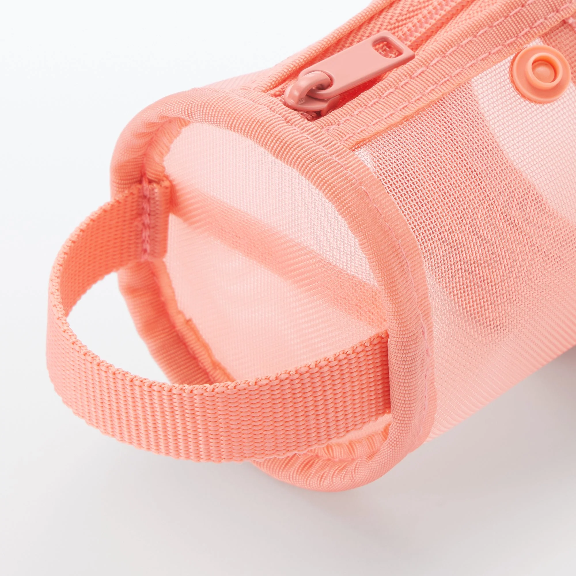 Nylon Mesh Vertical/Horizontal Pen Case Thin - Pink - Image 4