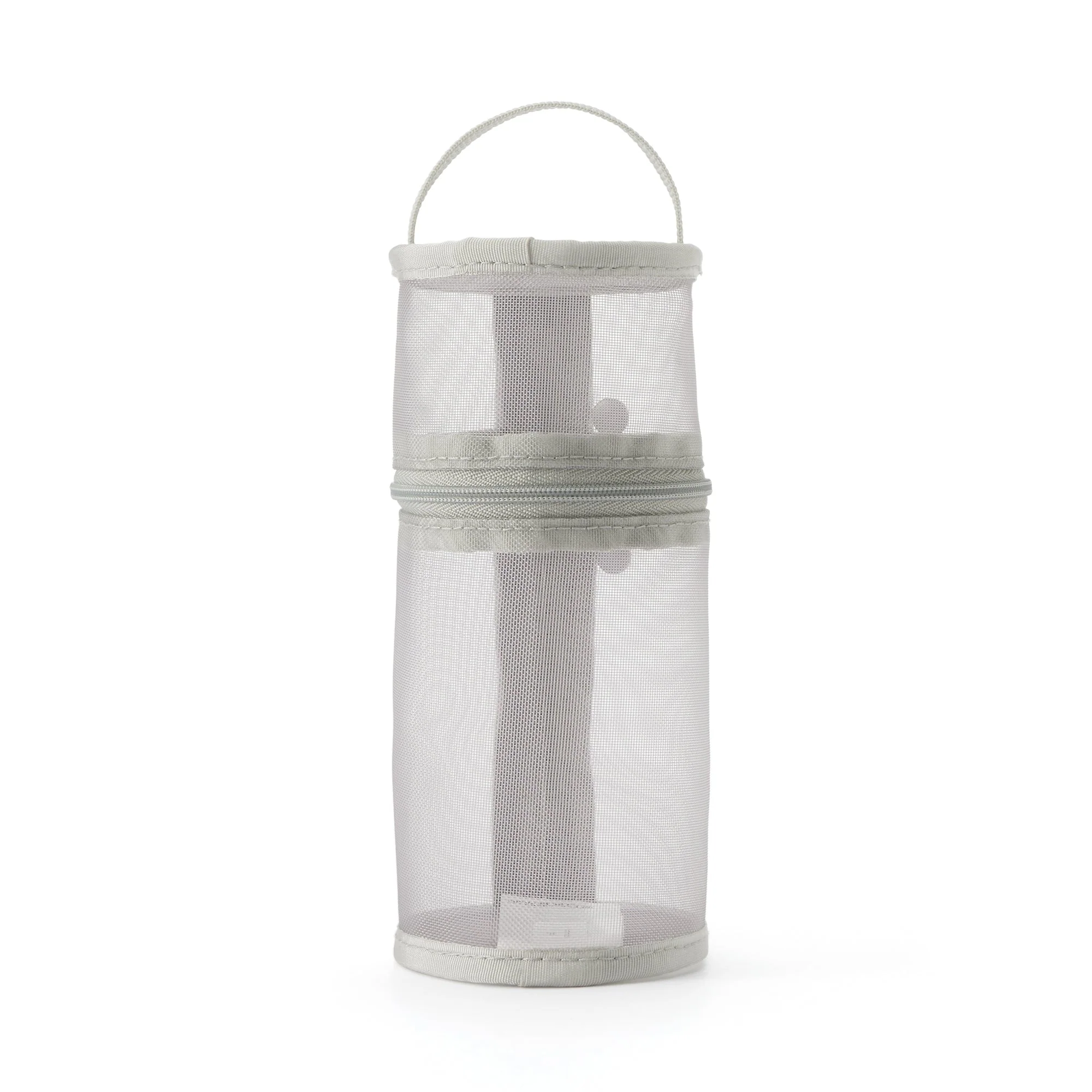 Nylon Mesh Vertical/Horizontal Pen Case Wide - Gray