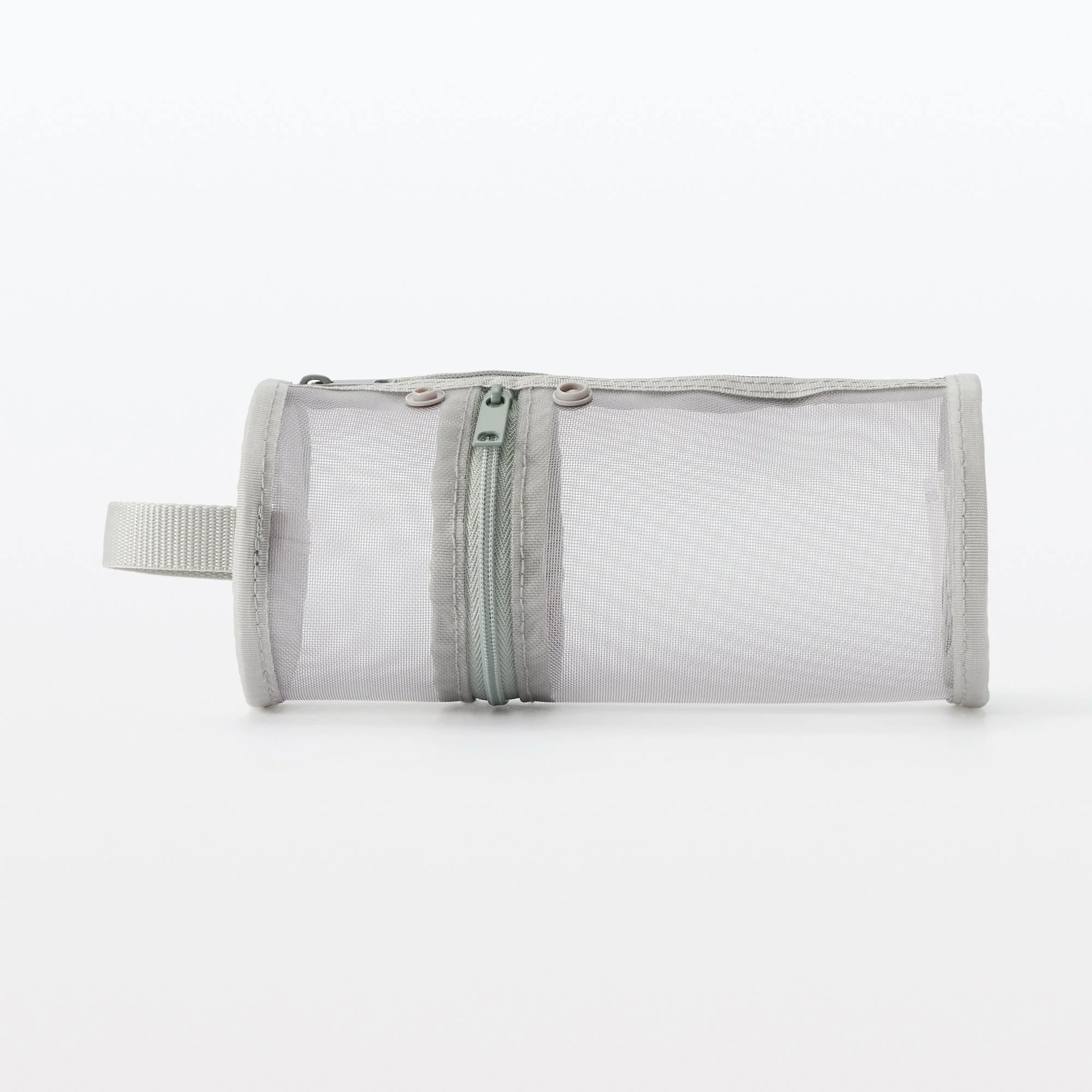 Nylon Mesh Vertical/Horizontal Pen Case Wide - Gray - Image 3