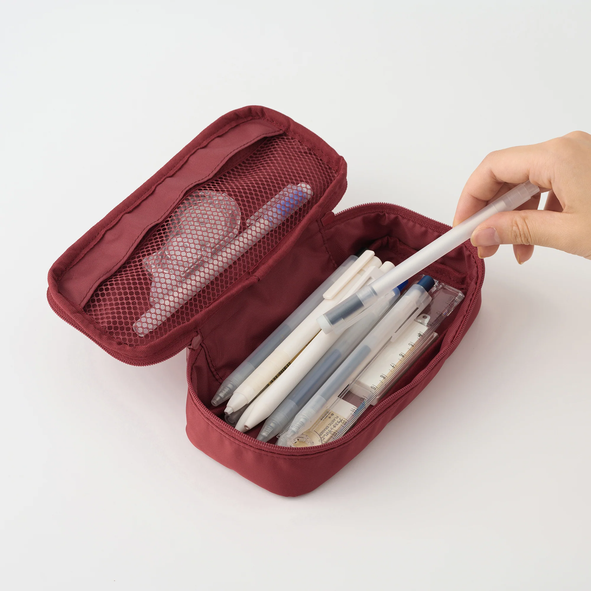 Nylon Pen Case - Red - Image 7