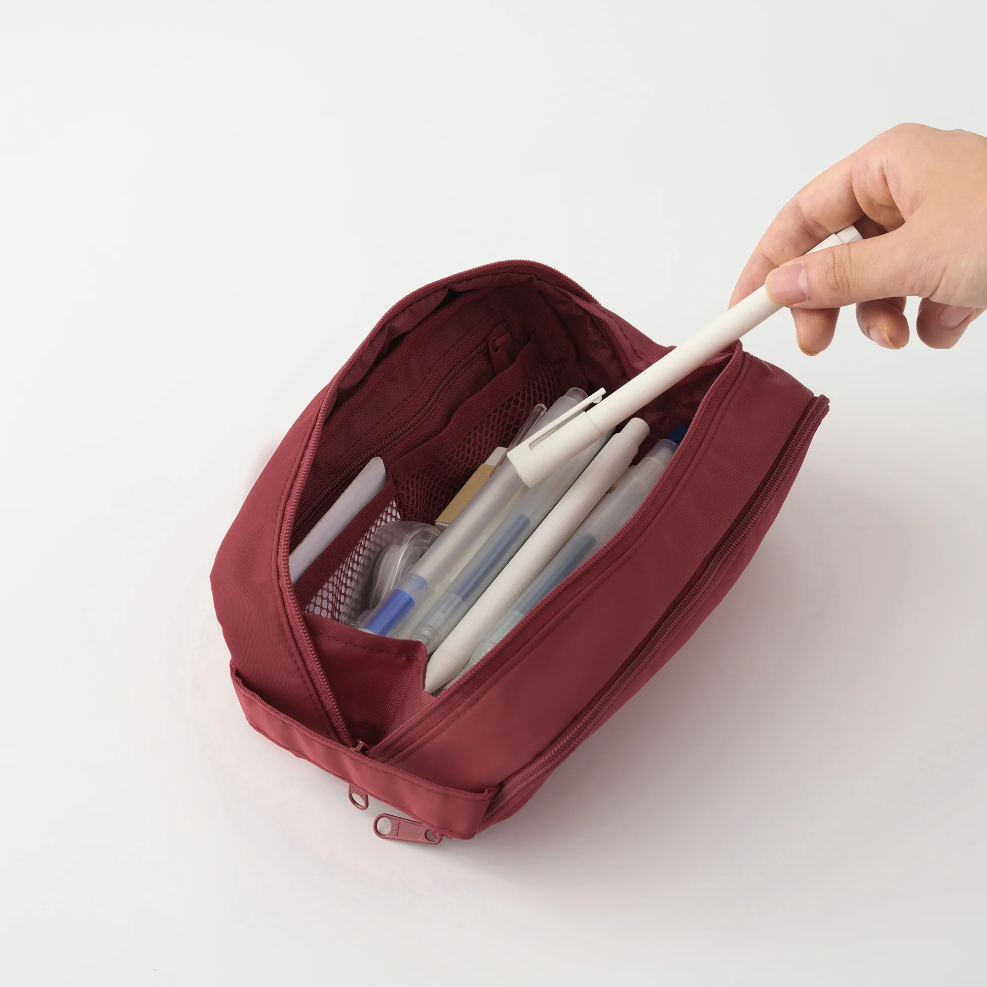 Nylon Pen Case with Window - Black - Image 8