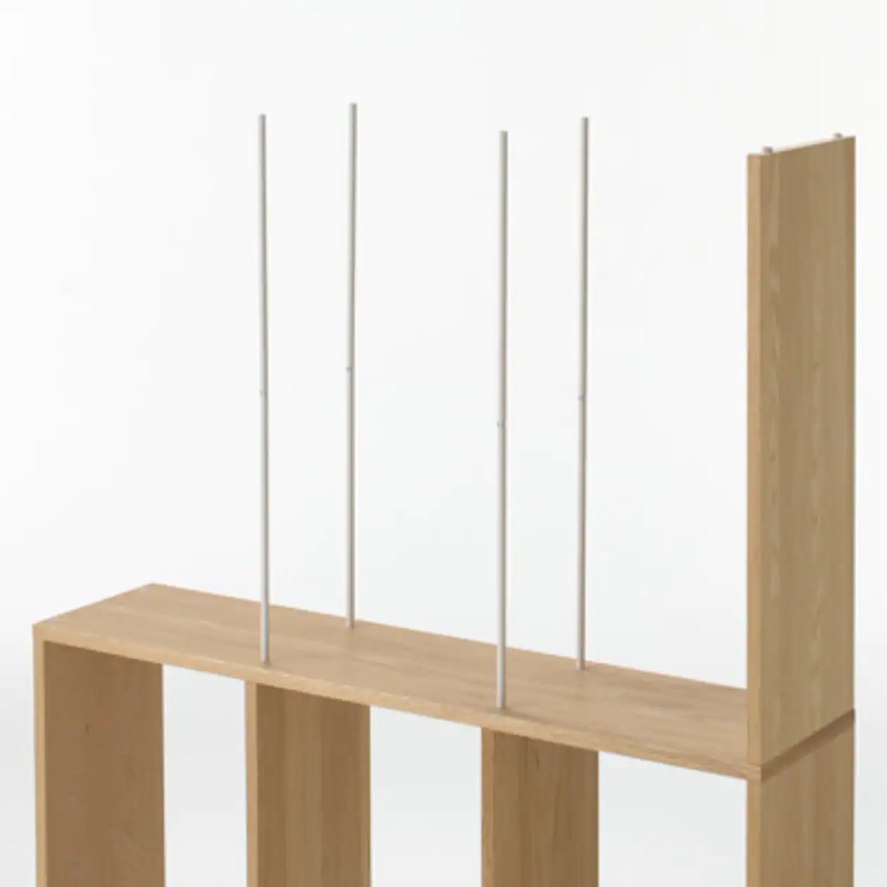 Stacking Shelf Additional Shelf - Oak - Wide - 3 Tiers - Image 3