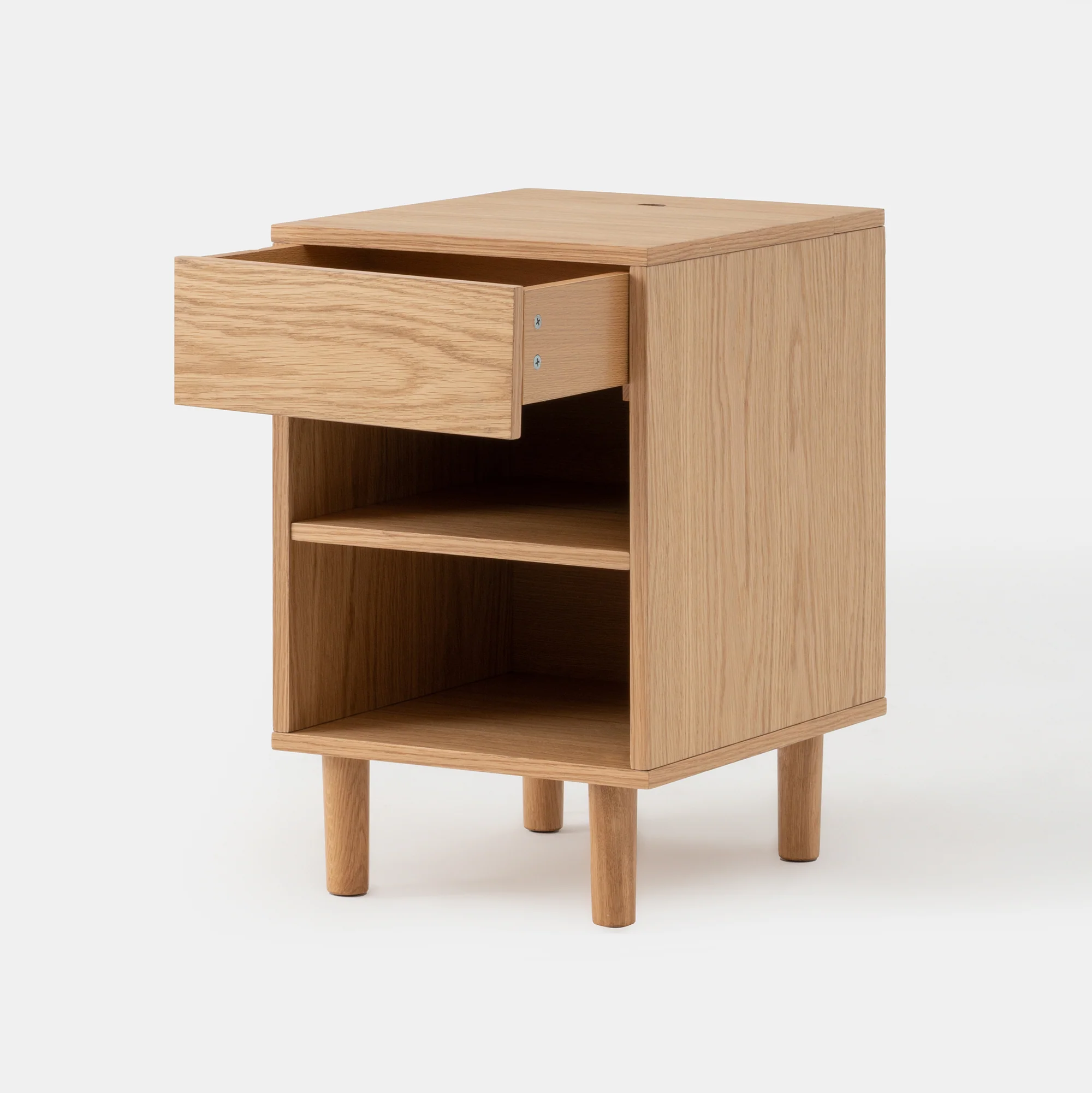 Oak Bedside Table - Image 2