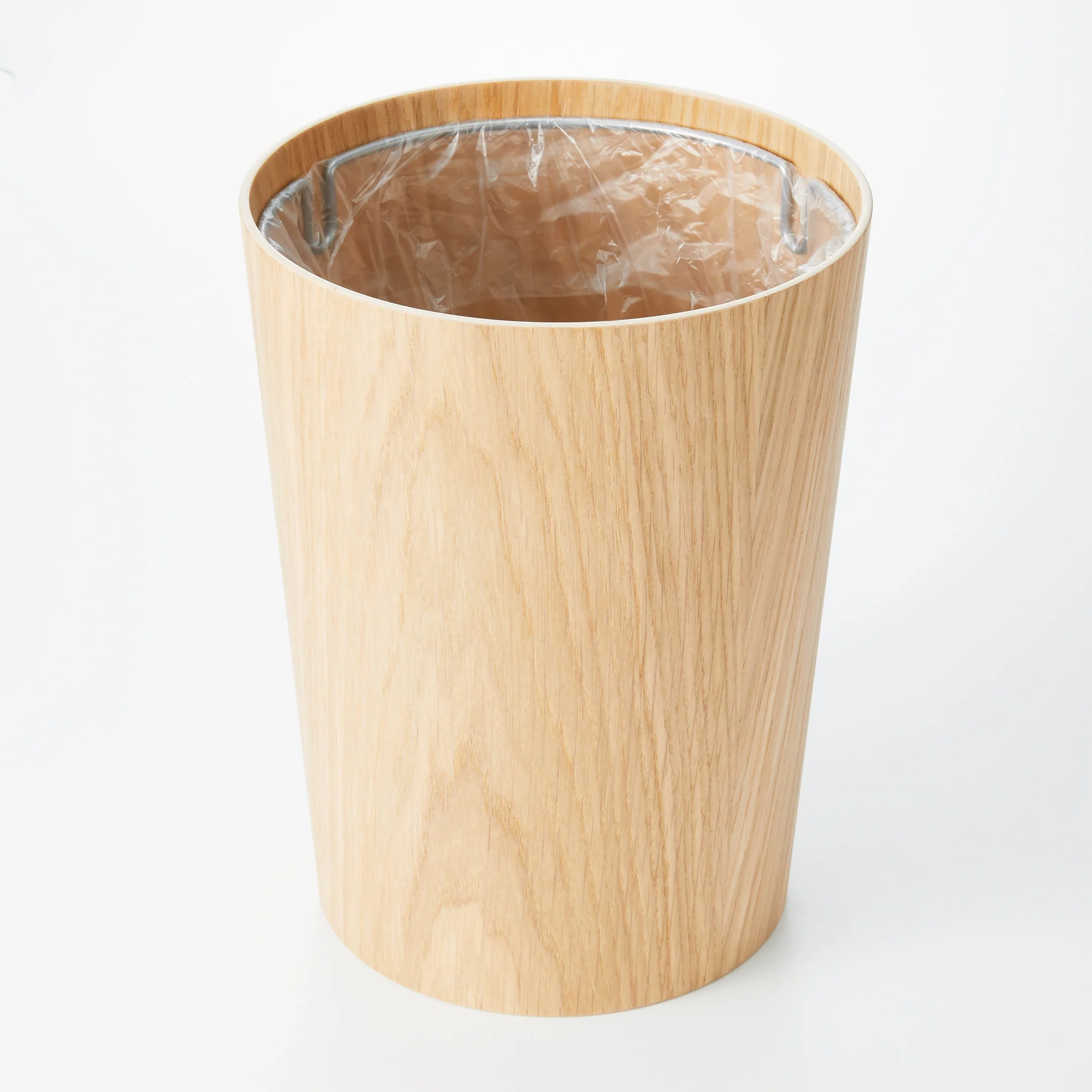 Oak Dust Bin with Wire Frame - No Lid - Image 13