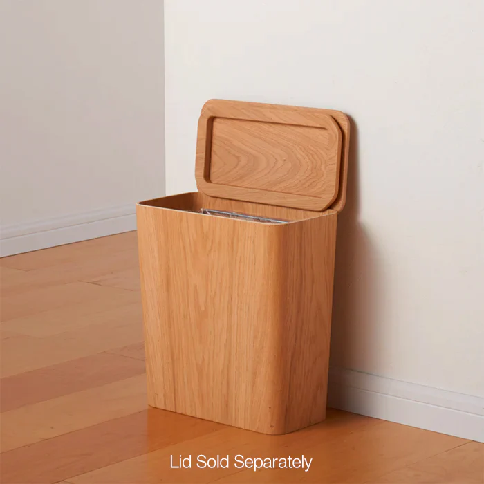 Oak Dust Bin with Wire Frame - No Lid - Image 7