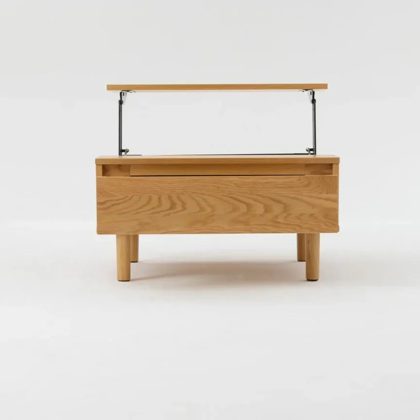 Oak Low Table with Lift Top - Image 7
