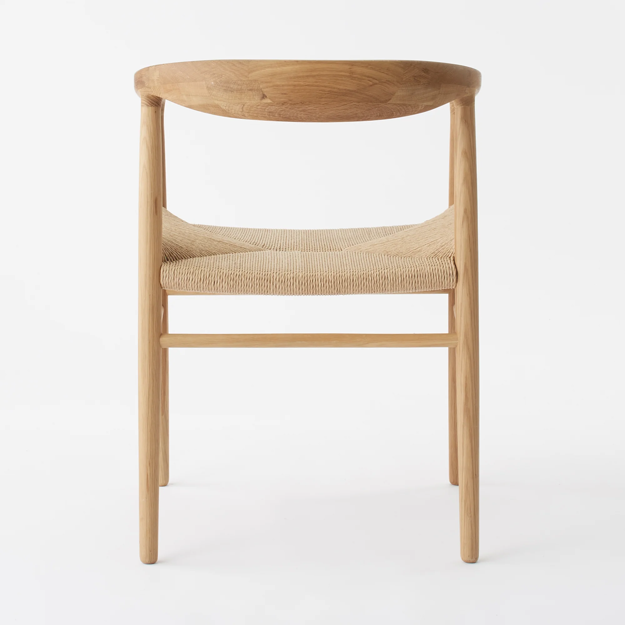 Oak Paper Cord Armchair - Image 3