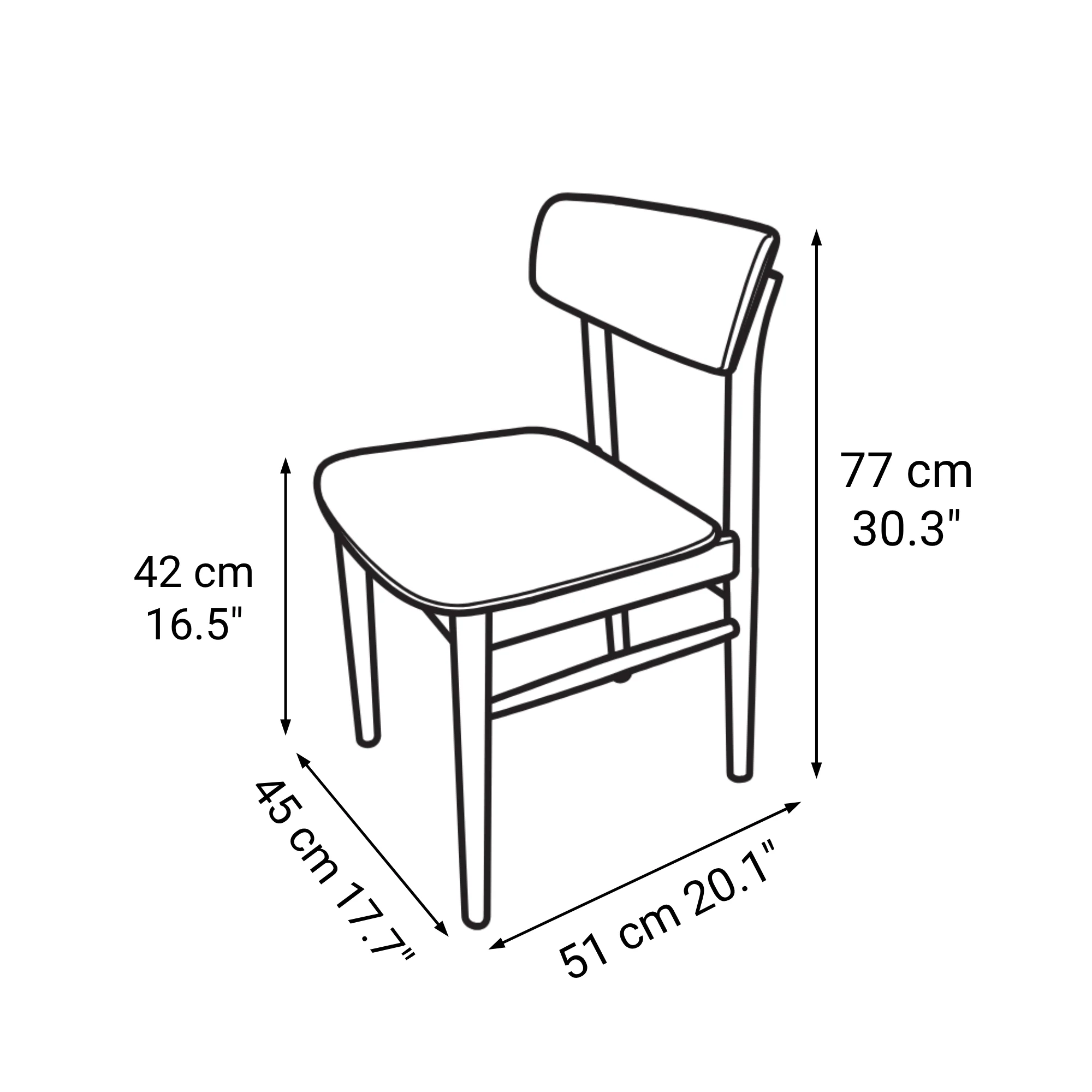 [HD] Oak Round Chair - Image 9