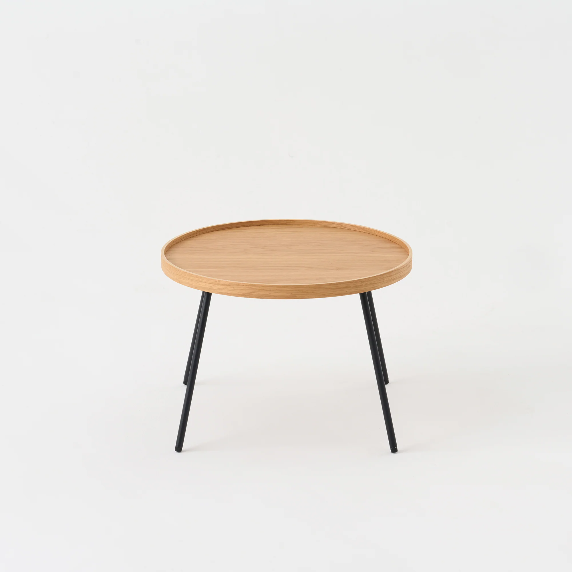 Oak Round Low Table Set - Image 6