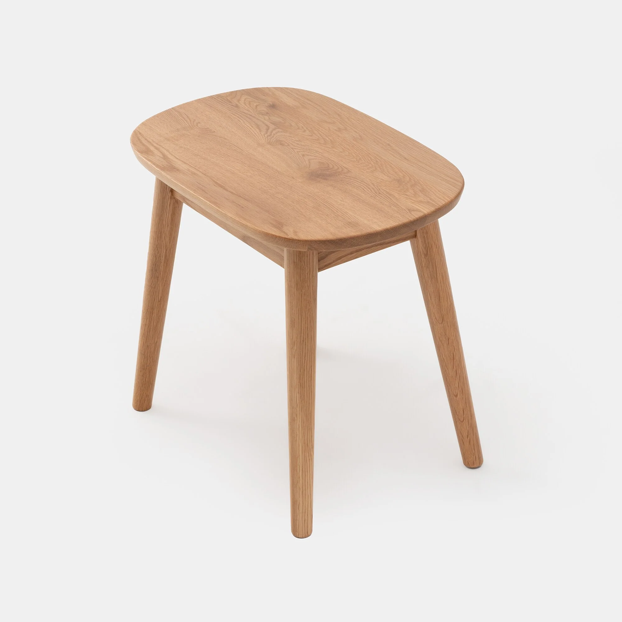 Oak Round Stool - Image 2