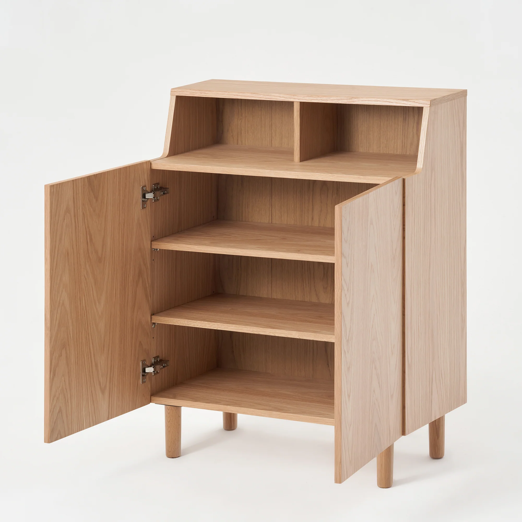 [HD] Oak Shoe Cabinet - Image 3
