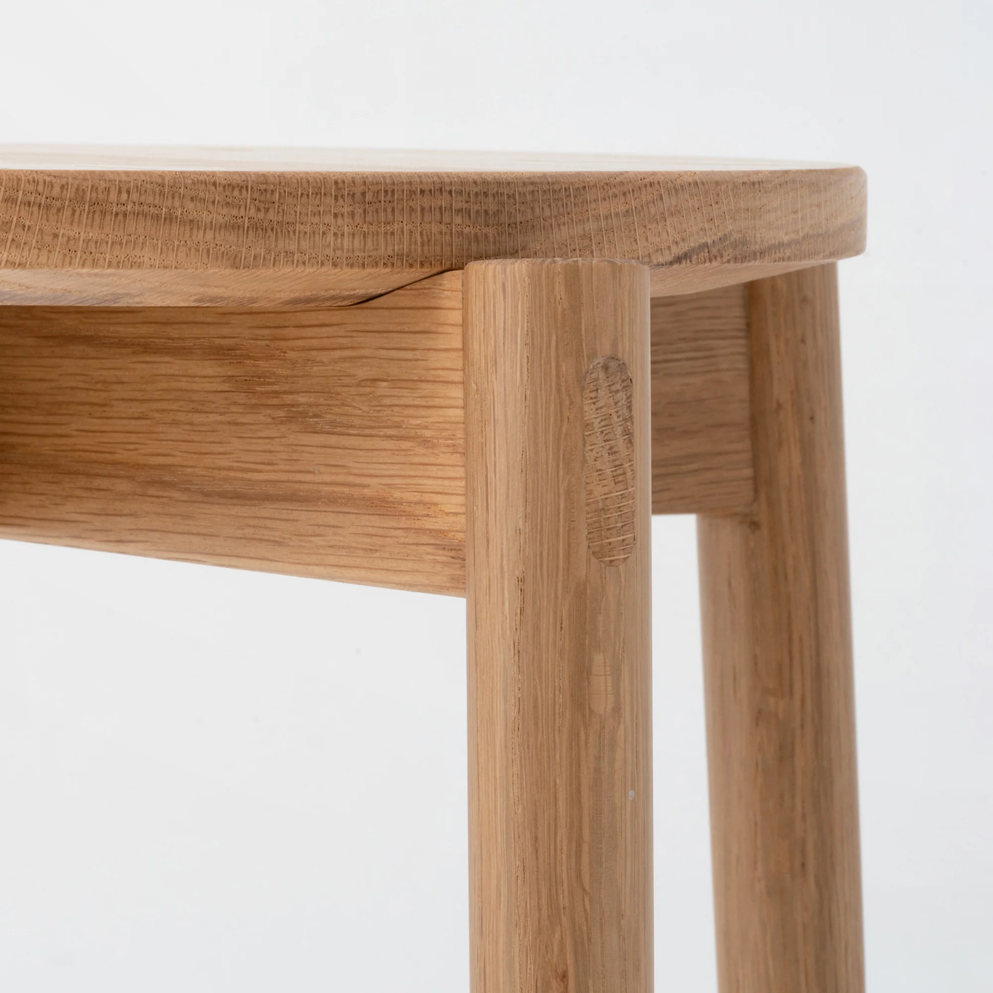 Oak Stackable Round Stool - Image 3