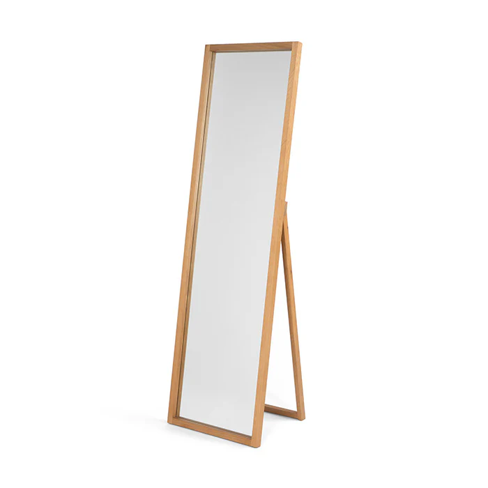 Oak Wooden Frame Mirror - Image 3