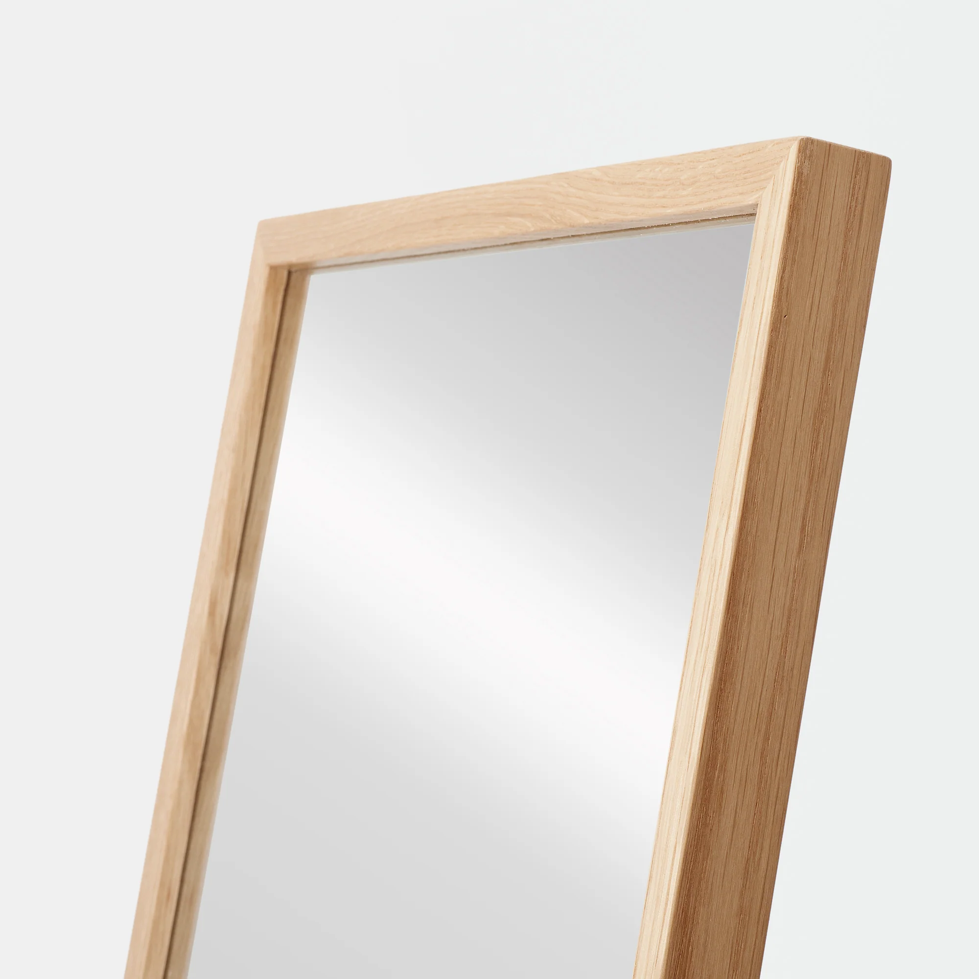Oak Wooden Frame Mirror - Image 5