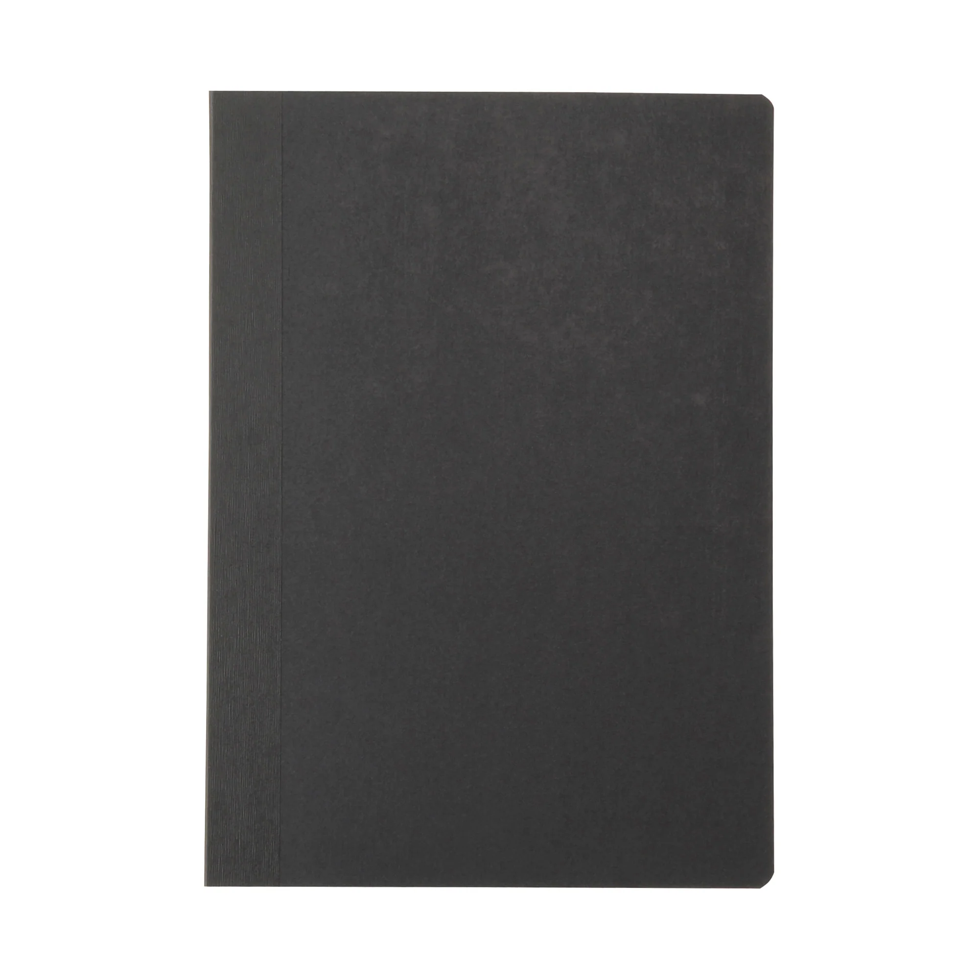 Open-Flat Lined Notebook A6 Black