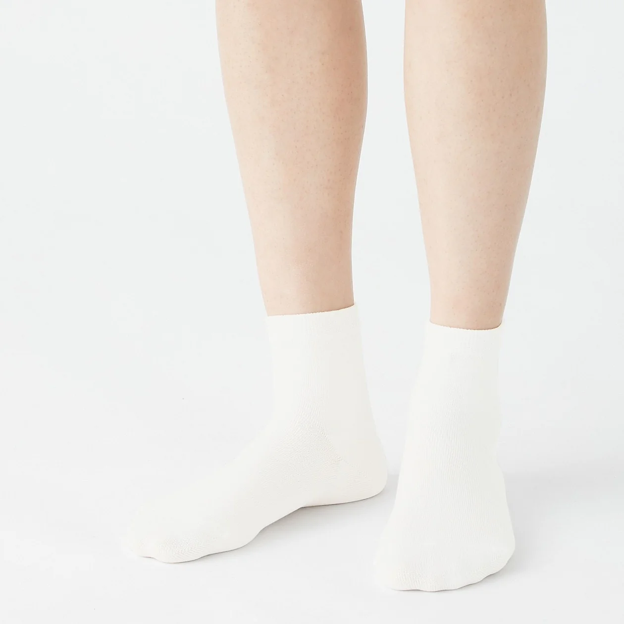 Organic Cotton Right Angle No Elastic Short Socks - Image 5
