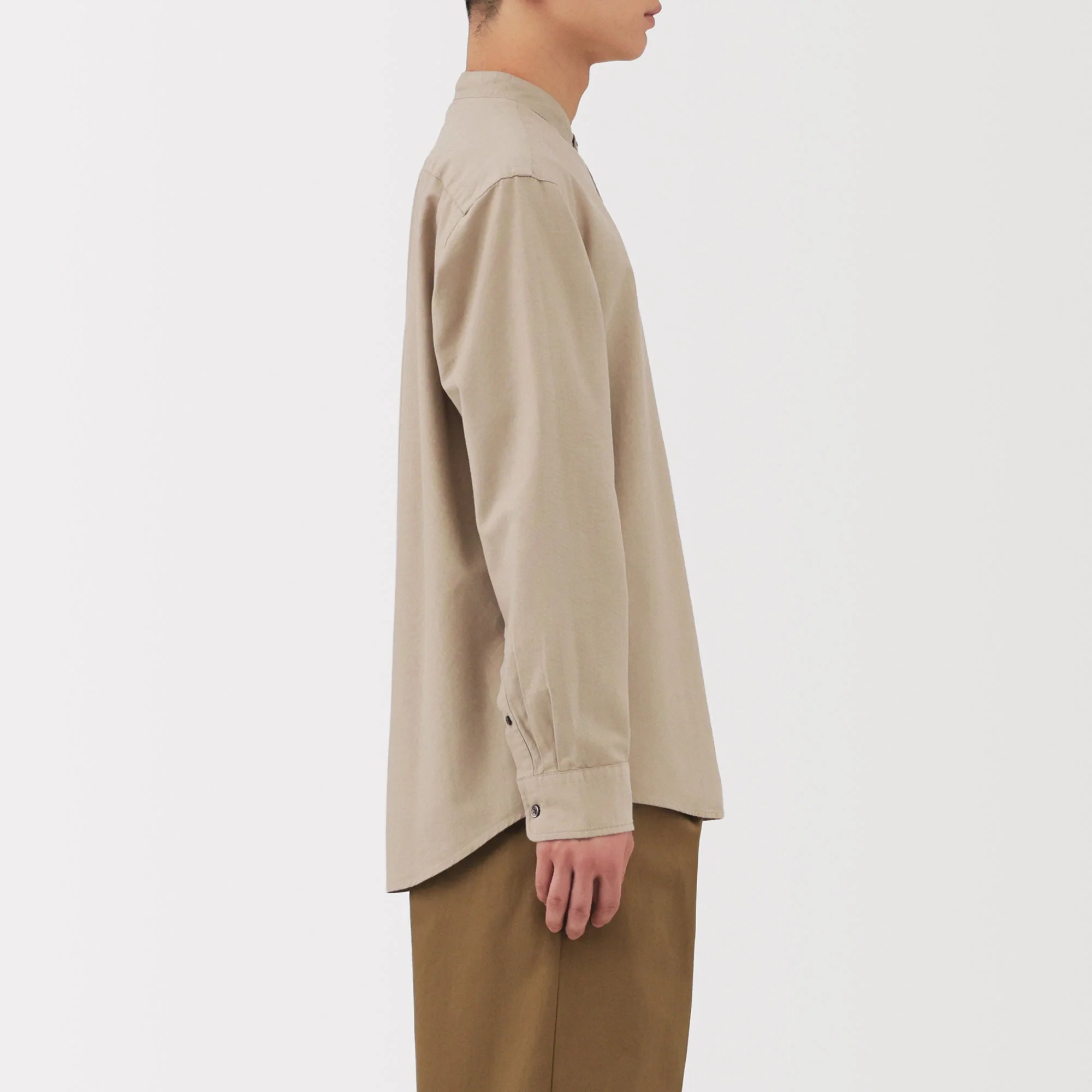 Oxford Stand Collar Shirt - Image 23