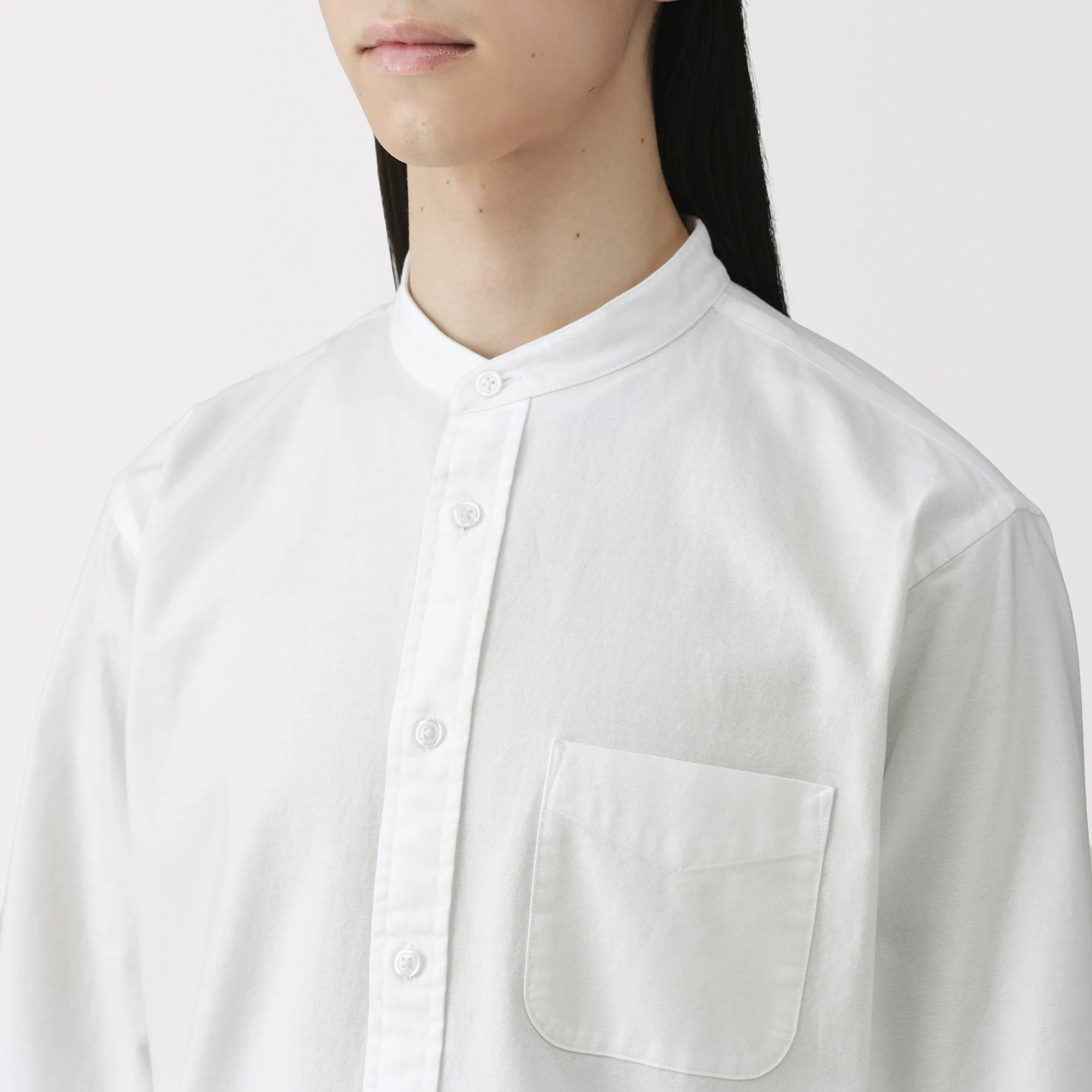 Oxford Stand Collar Shirt - Image 16