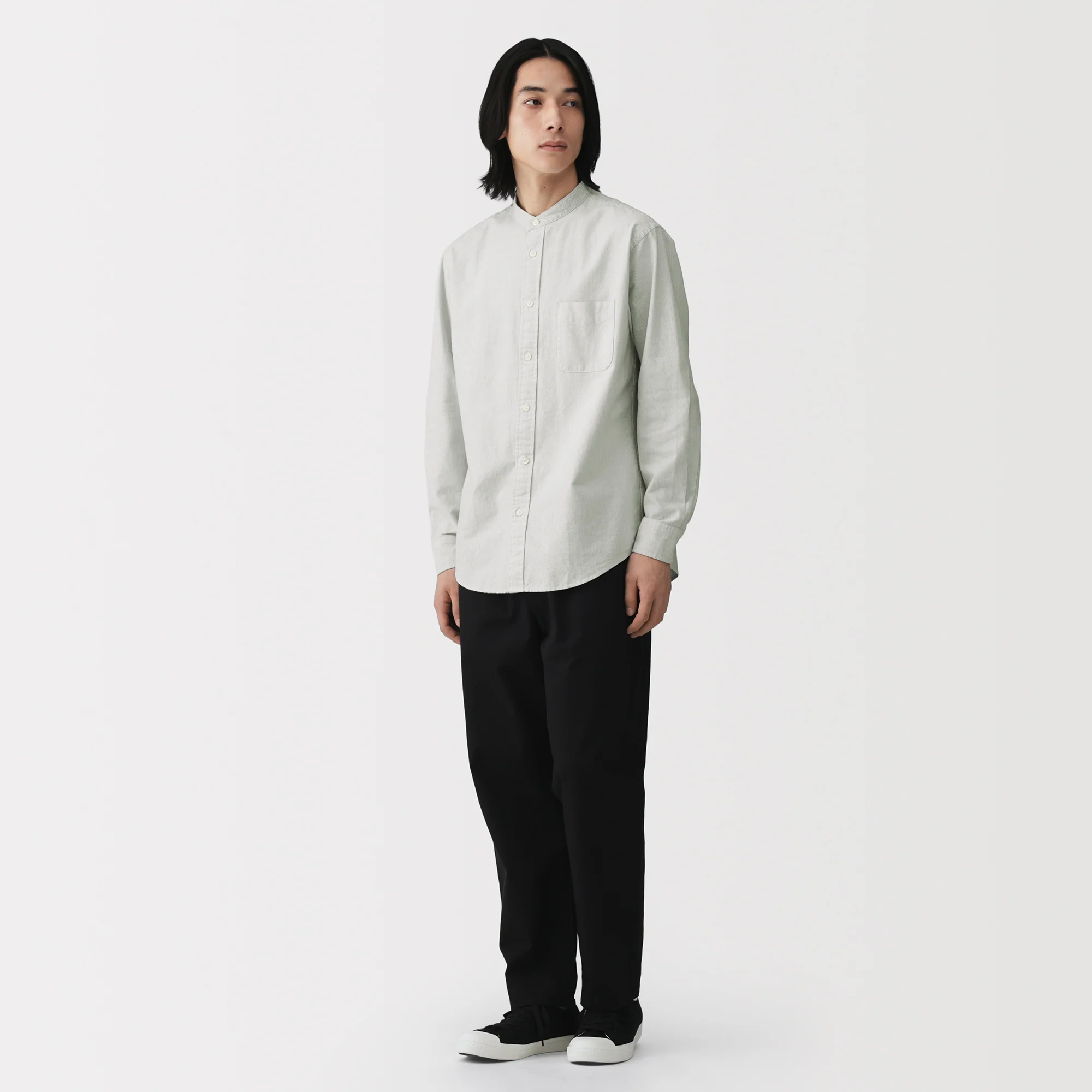 Oxford Stand Collar Shirt - Image 40