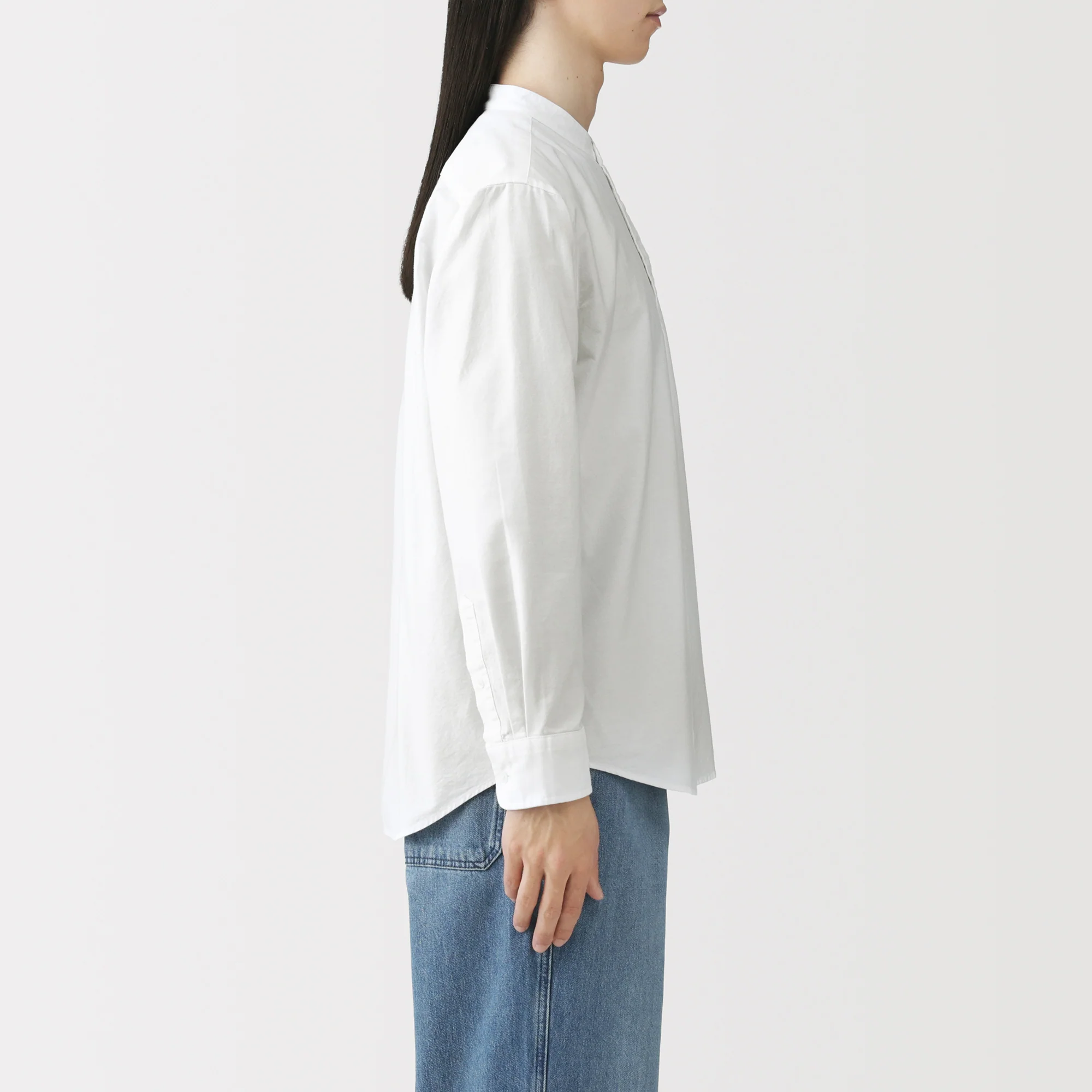 Oxford Stand Collar Shirt - Image 41