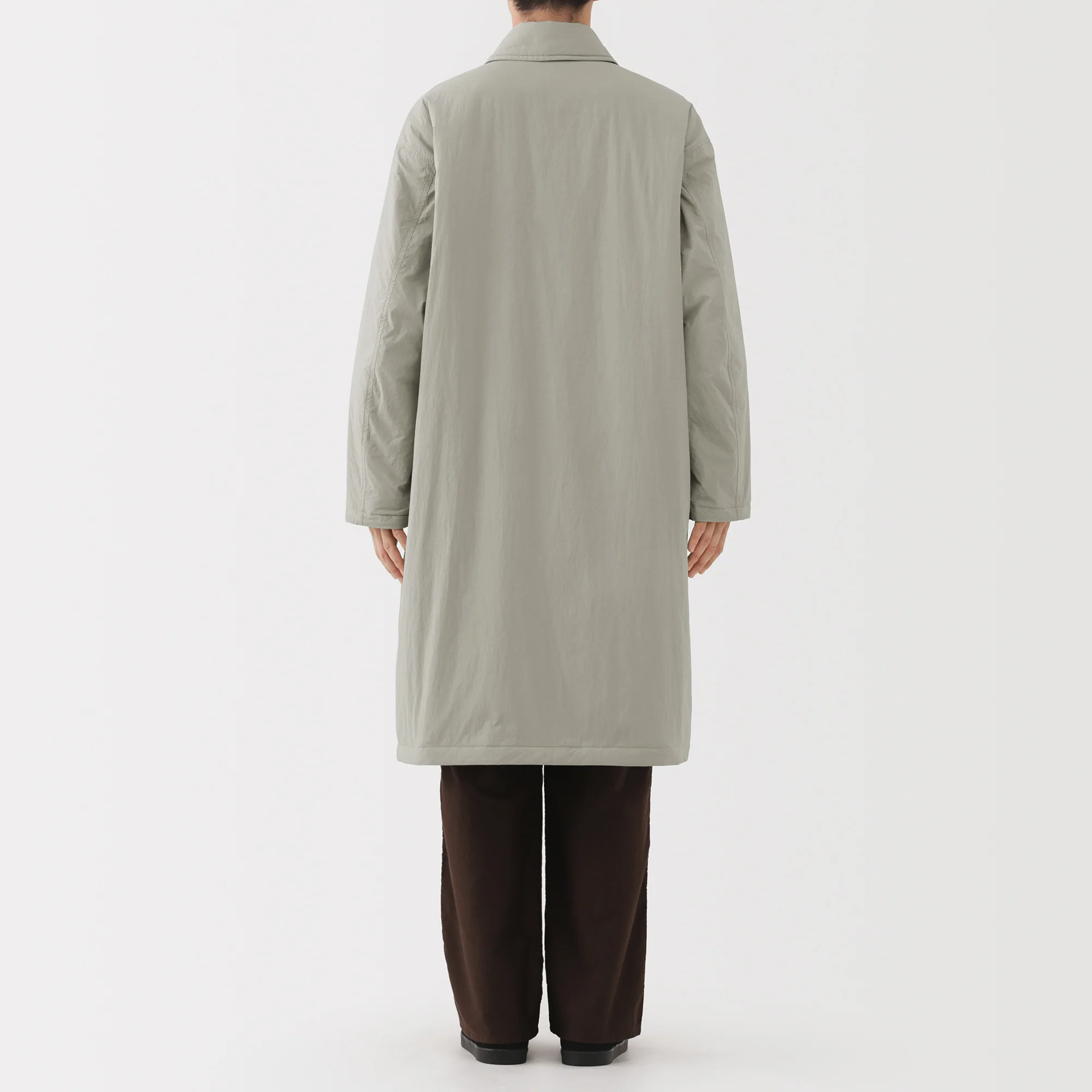 Padded Stand Fall Collar Coat - Image 16