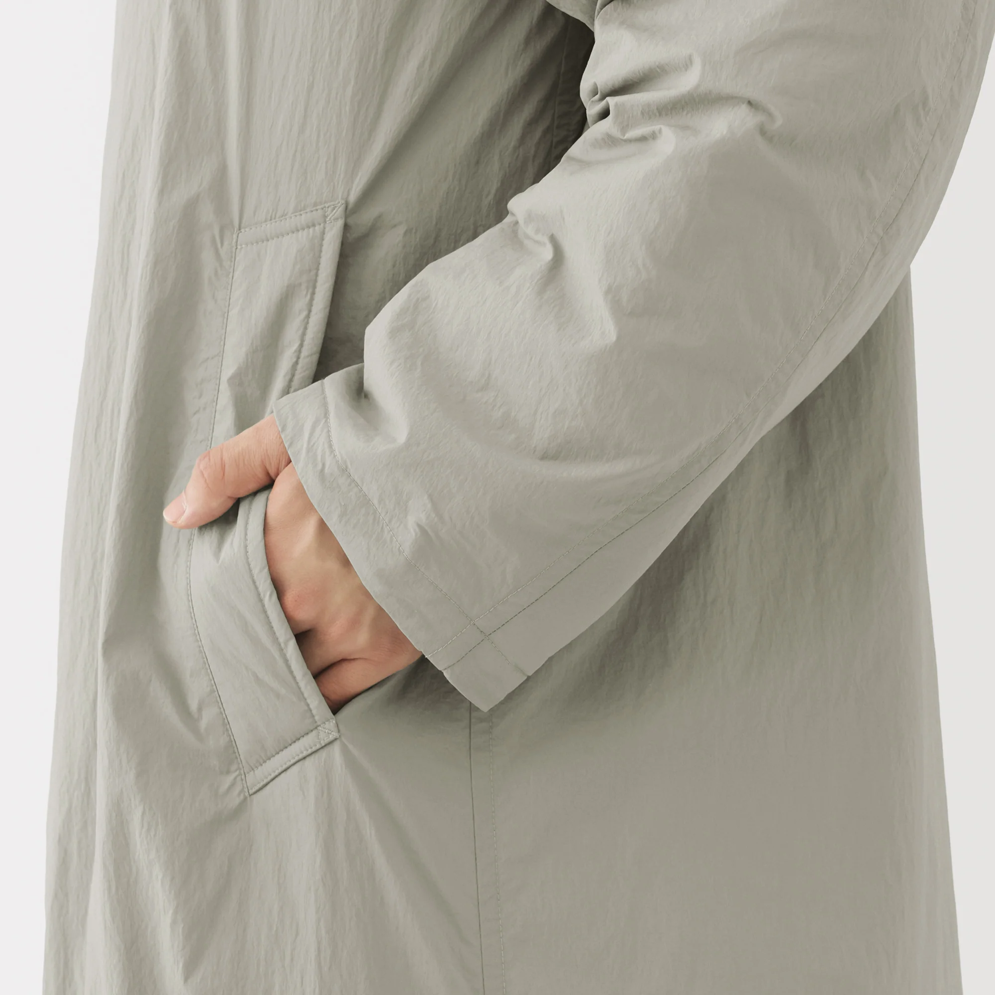 Padded Stand Fall Collar Coat - Image 18