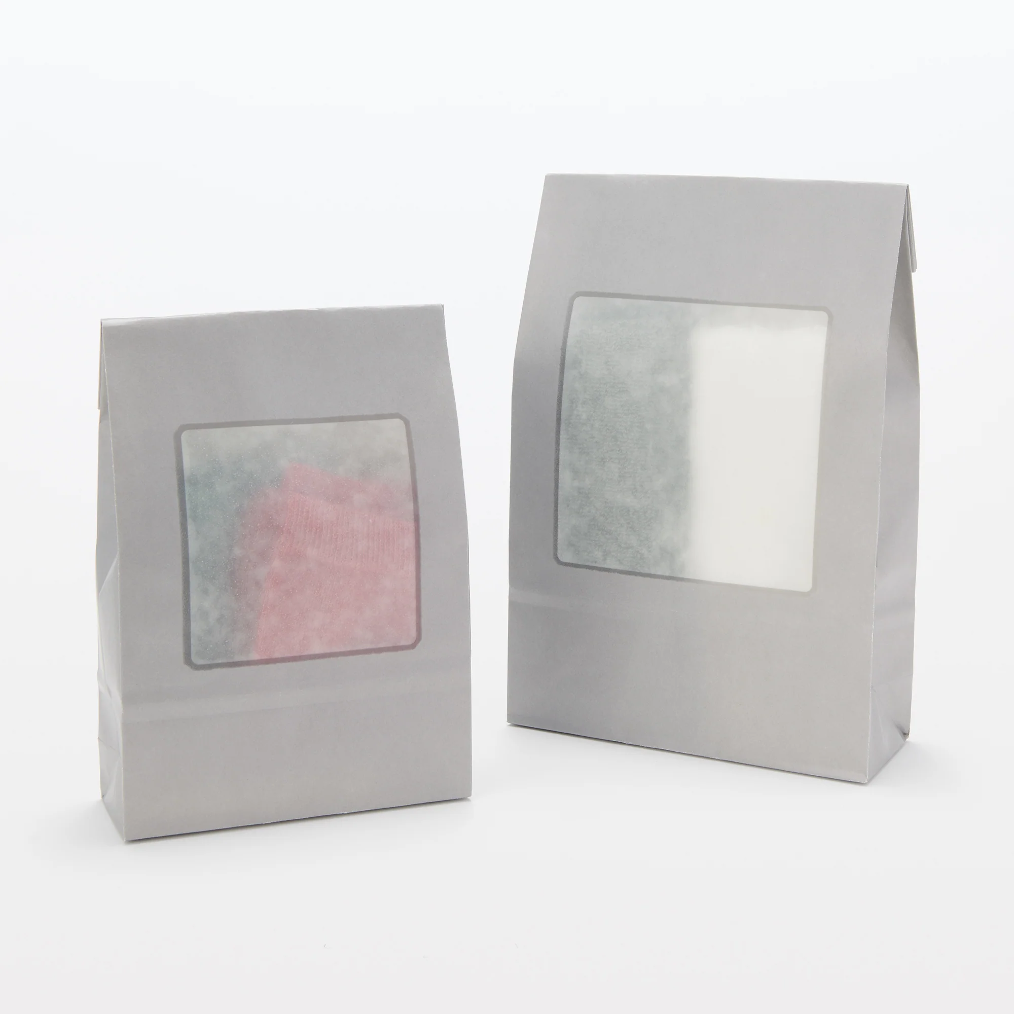 Paper Window Gift Bag with Gusset - Square - Small - Image 5