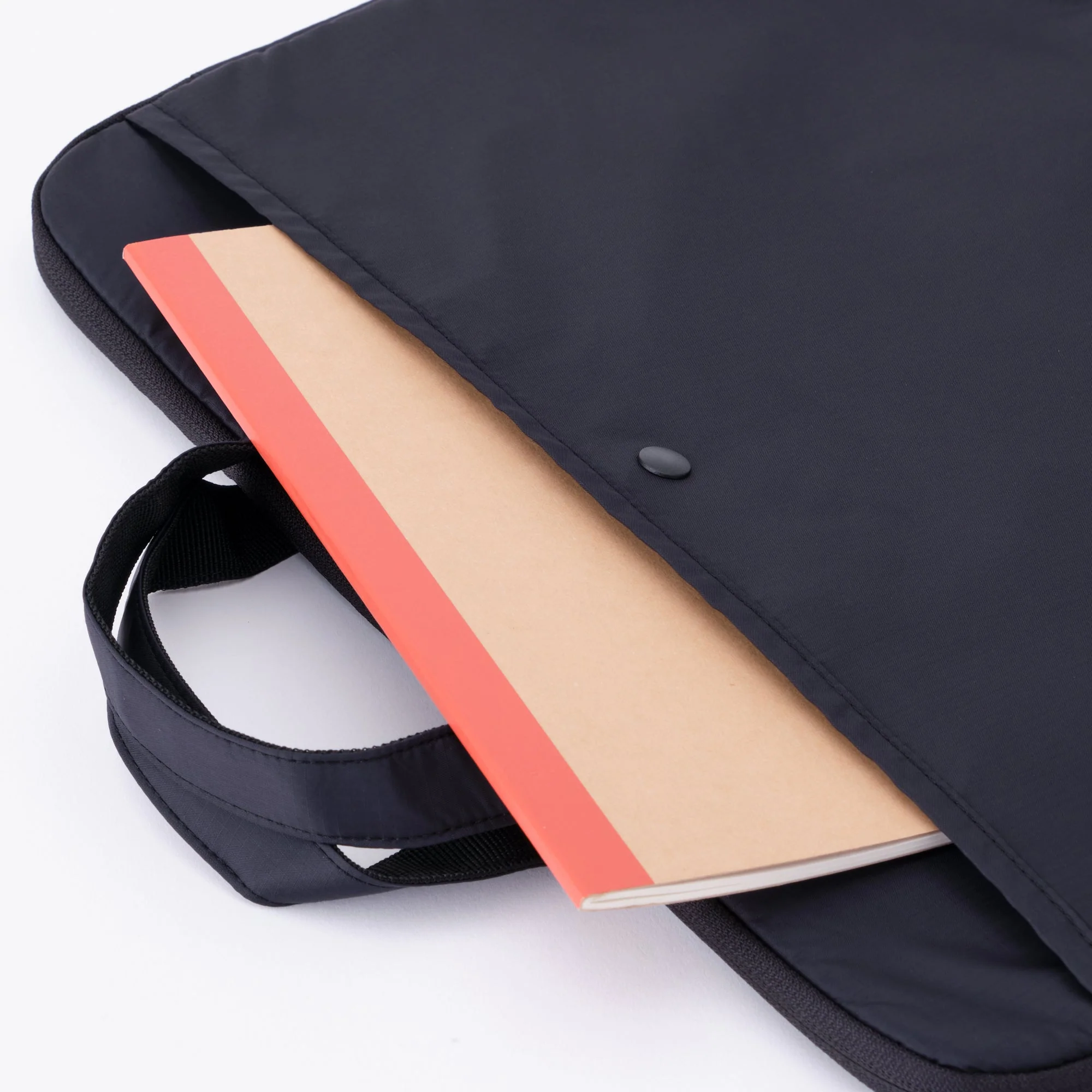 Parachute Cloth Laptop Bag - Black - Image 5